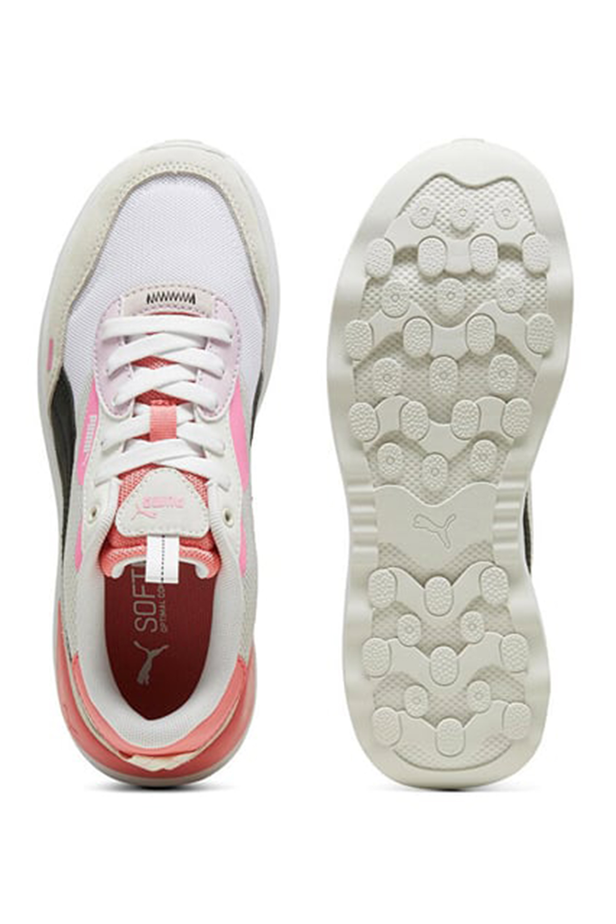 Runtamed Platform Kadın Sneaker Ayakkabı Gri / Pembe - Görsel 5