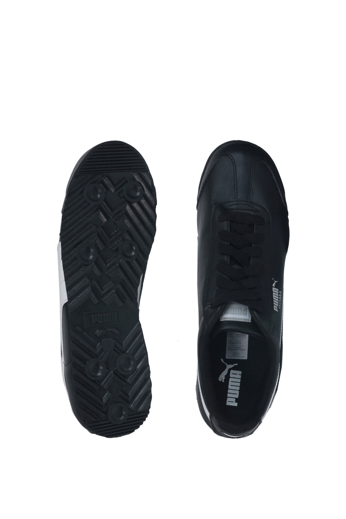 Roma Basic Unisex Sneaker Ayakkabı Siyah / Beyaz / Gümüş - Görsel 5