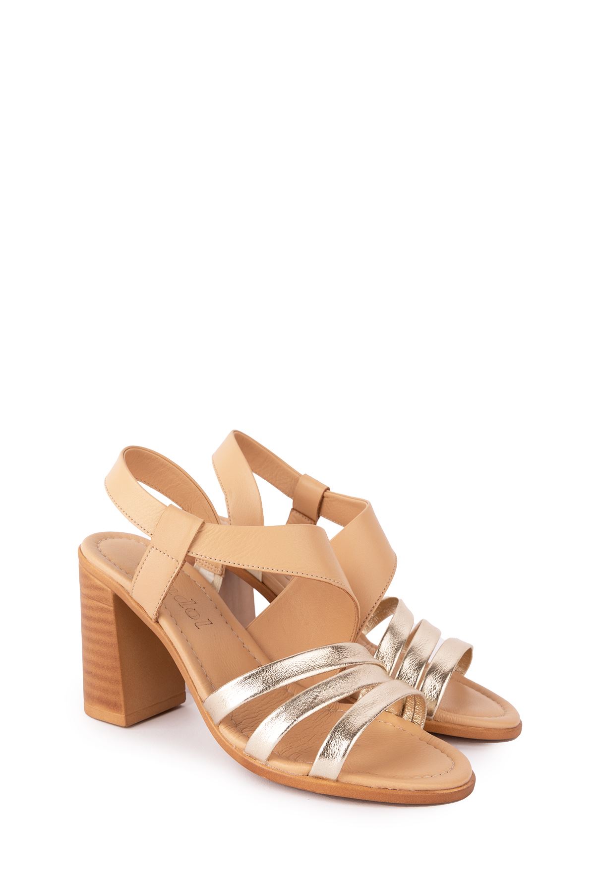 Gondol Kadın Hakiki Deri Topuklu Şık Ayakkabı tlh.603 - Görsel 2