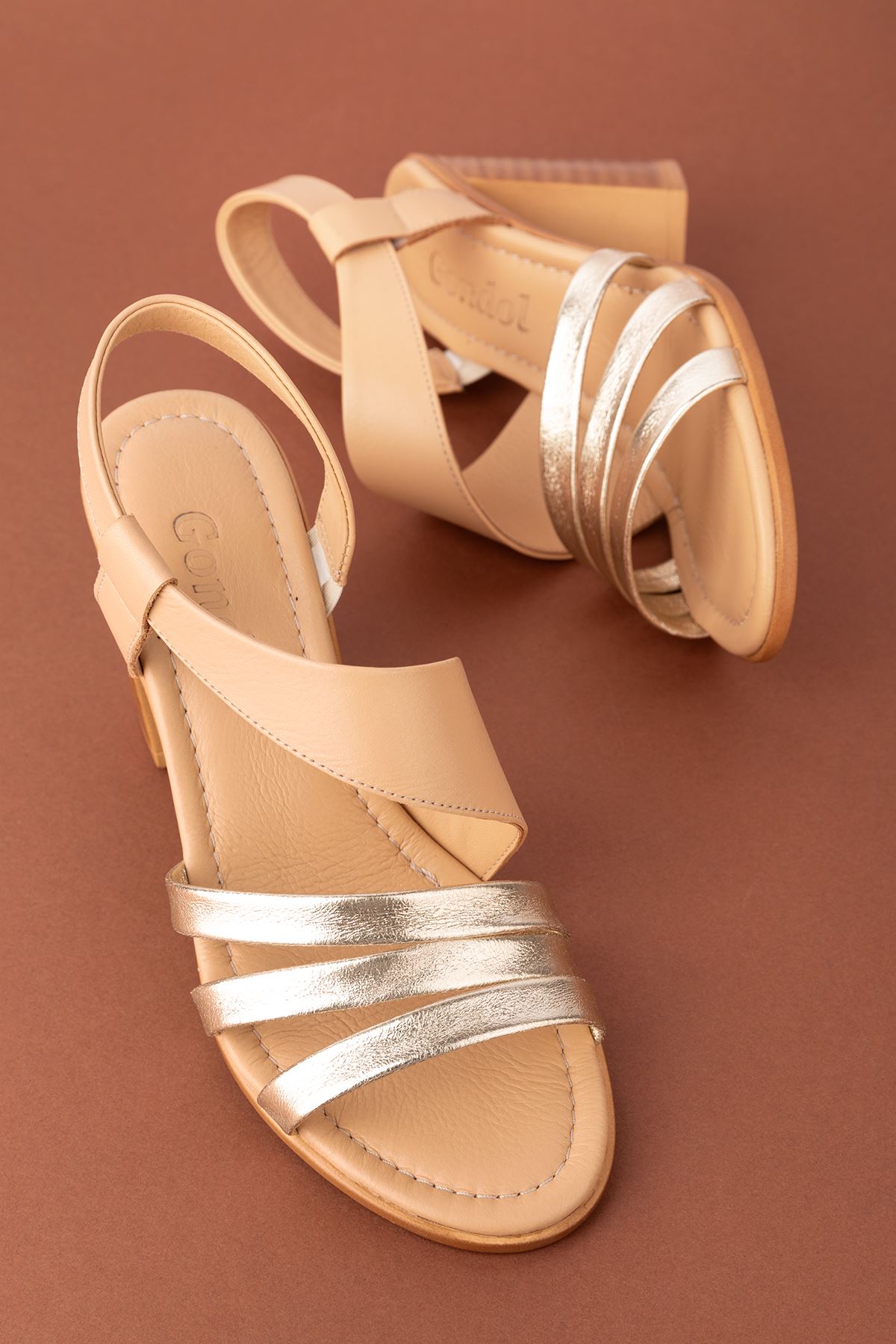 Gondol Kadın Hakiki Deri Topuklu Şık Ayakkabı tlh.603 - Görsel 4