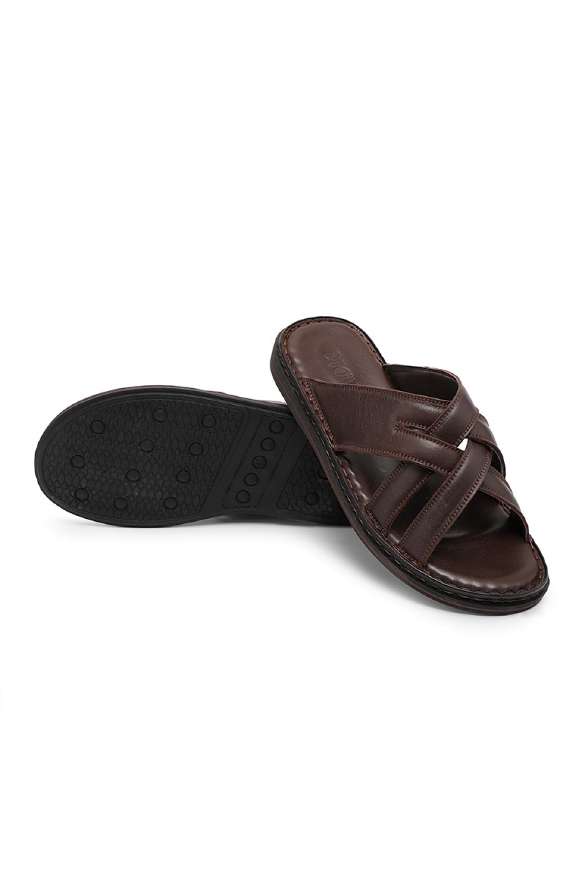 Melentias Hakiki Deri Erkek Terliği, Hakiki Deri Terlik, Ortopedik Taban Terlik, Deri Terl - Görsel 3