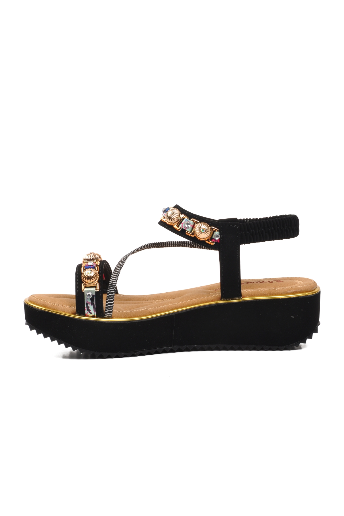 9651 Siyah Kadın Sandalet - Görsel 3