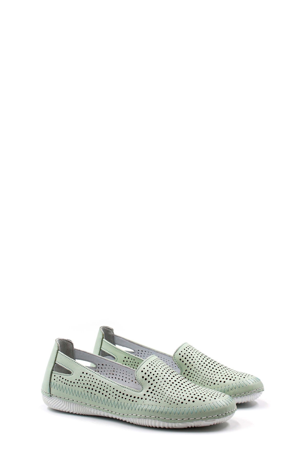 Hakiki Deri Kadın Casual Ayakkabı 136ZA102 - Görsel 5