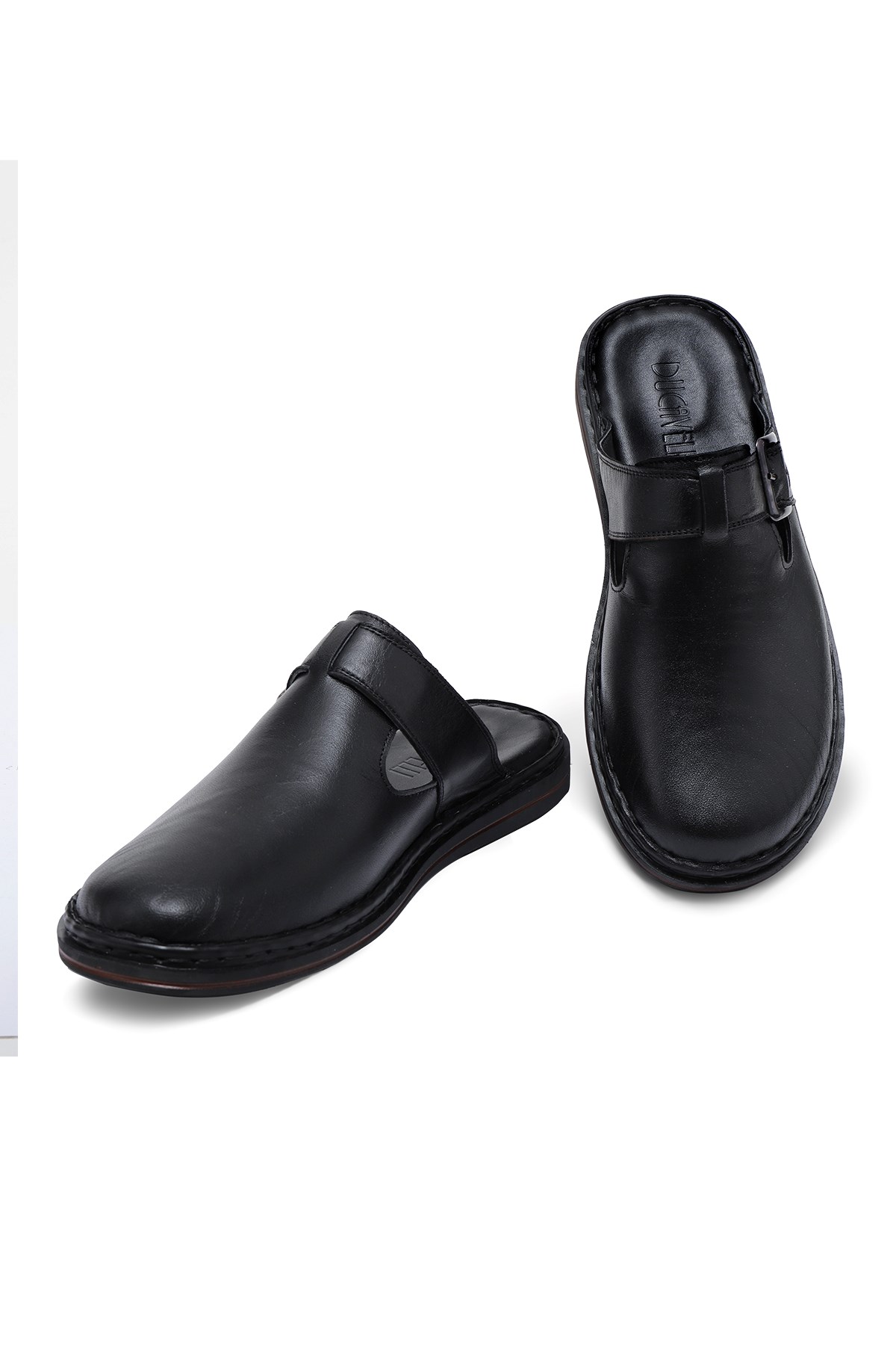 Mistra Hakiki Deri Erkek Terliği, Hakiki Deri Terlik, Ortopedik Taban Terlik, Hafif Deri T - Görsel 4