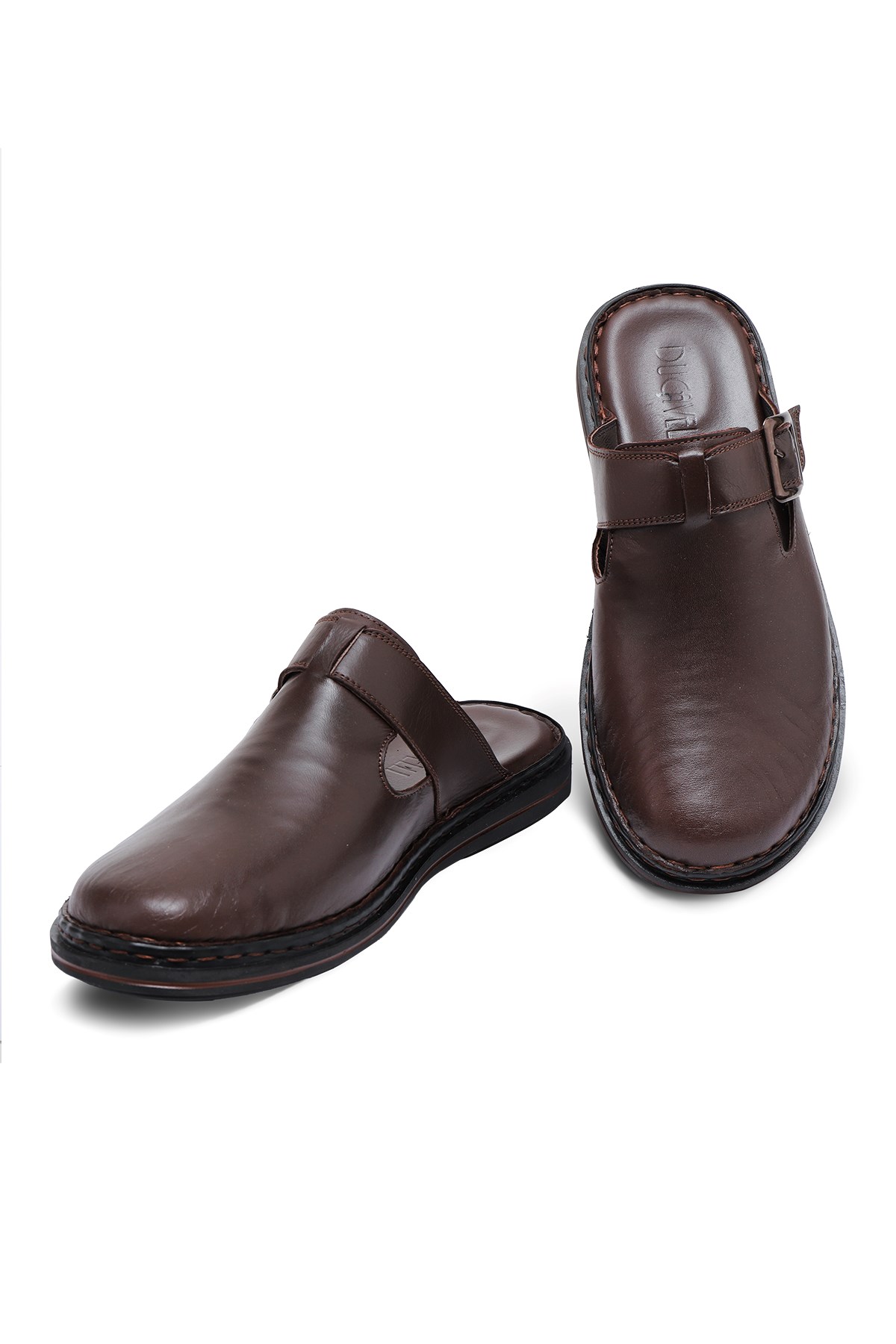 Mistra Hakiki Deri Erkek Terliği, Hakiki Deri Terlik, Ortopedik Taban Terlik, Hafif Deri T - Görsel 4