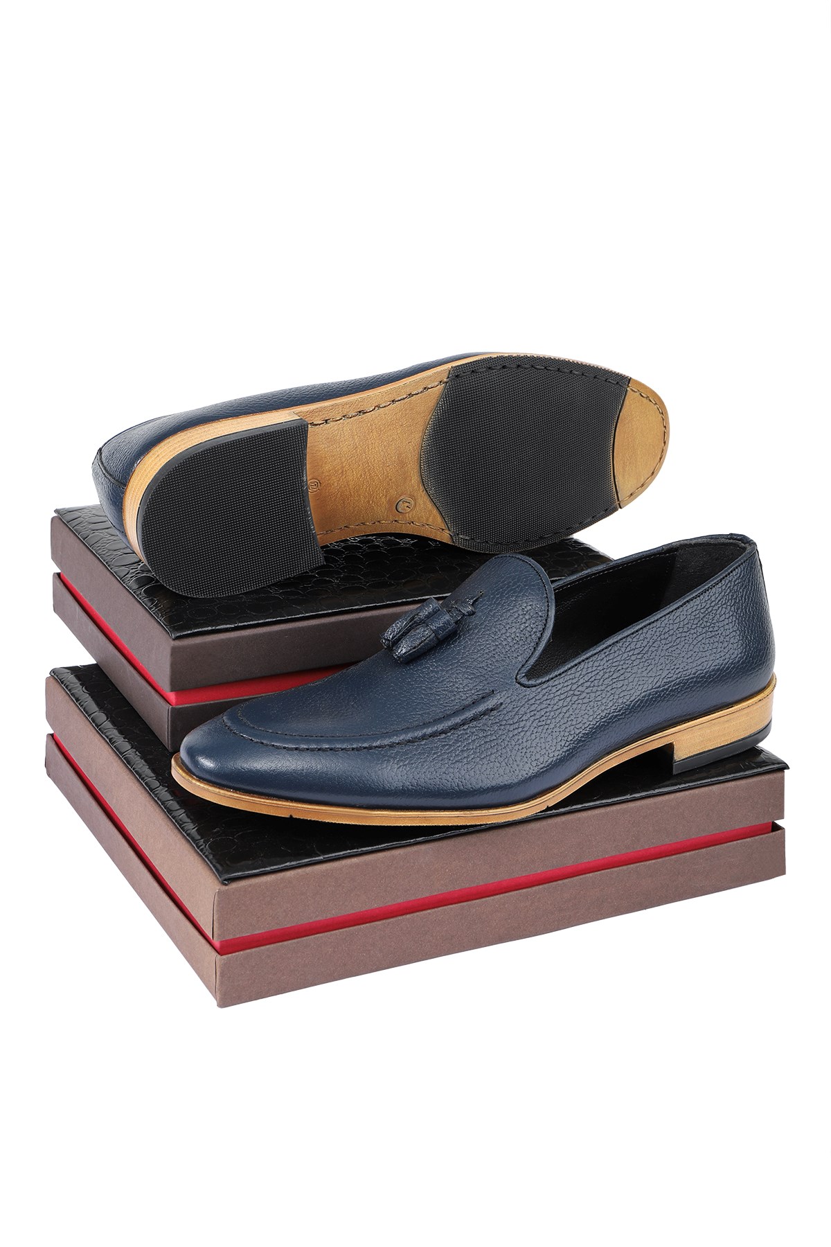 Tusa Hakiki Deri Erkek Klasik Ayakkabı, Loafer Klasik Ayakkabı - Görsel 5