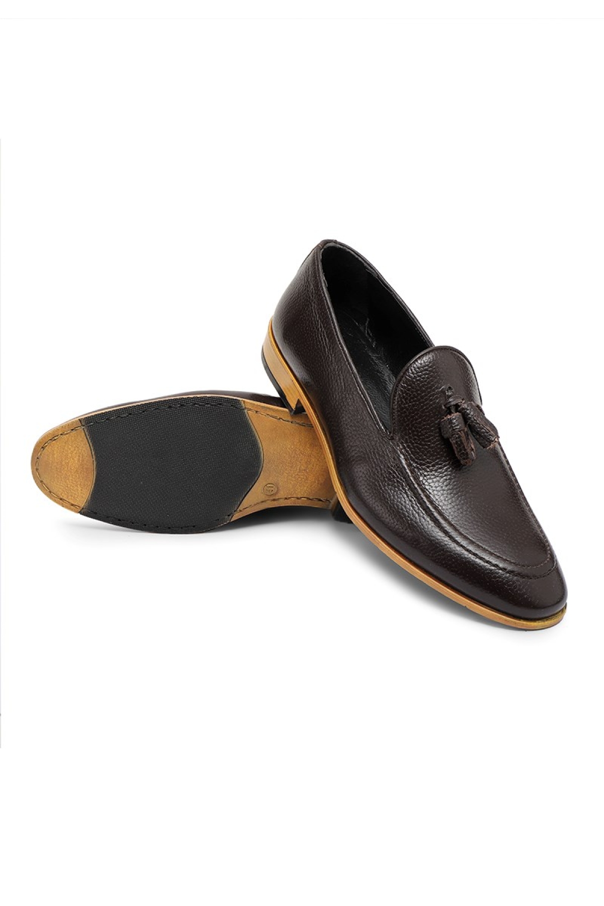 Tusa Hakiki Deri Erkek Klasik Ayakkabı, Loafer Klasik Ayakkabı - Görsel 3