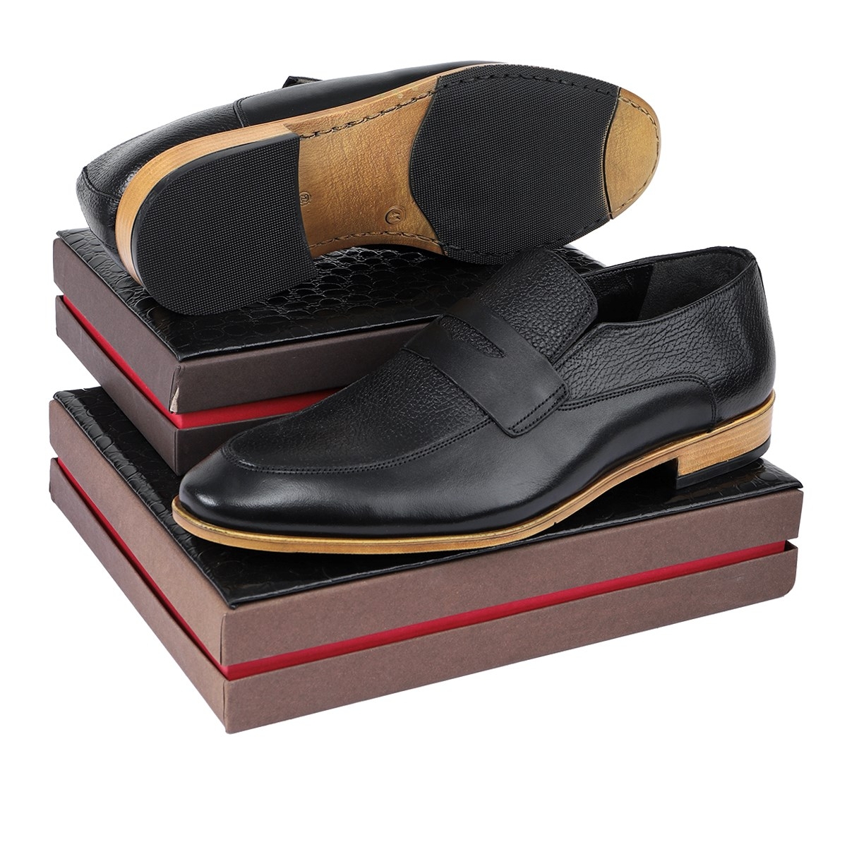 Milazzo Hakiki Deri Erkek Klasik Ayakkabı, Loafer Klasik Ayakkabı - Görsel 5