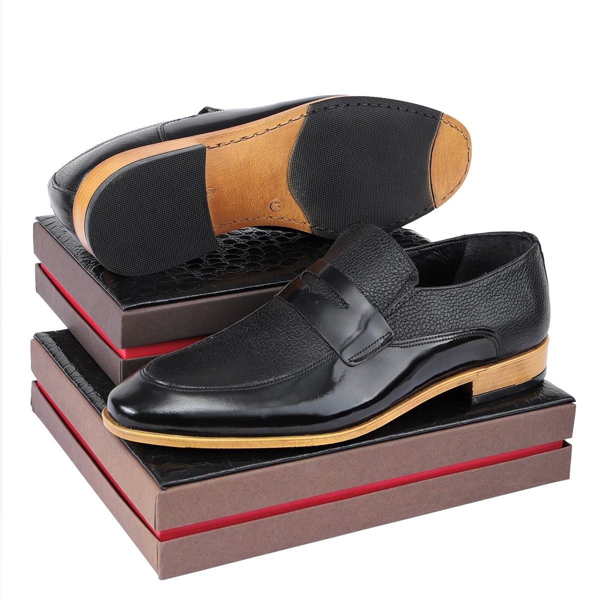 Milazzo Hakiki Deri Erkek Klasik Ayakkabı, Loafer Klasik Ayakkabı - Görsel 5