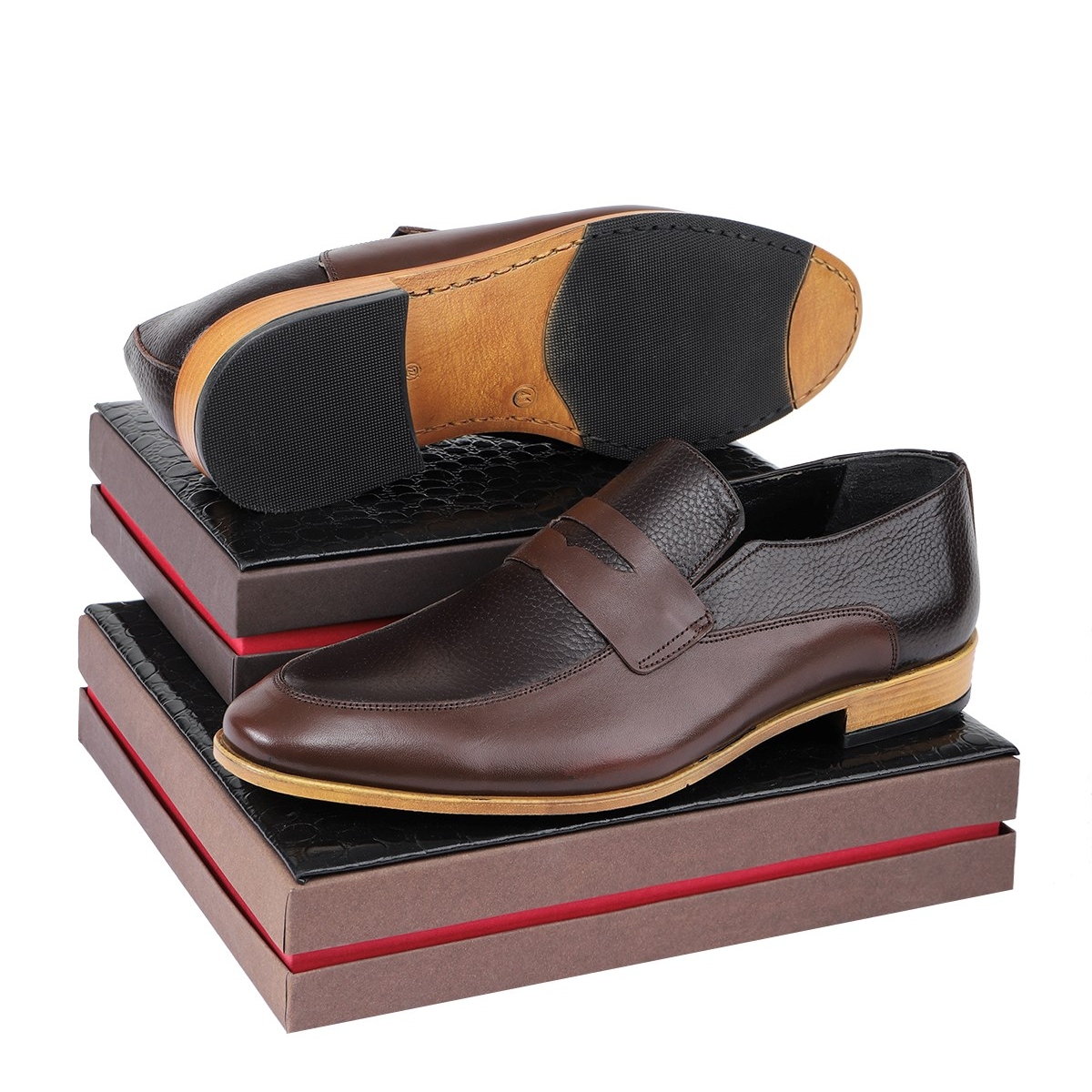 Milazzo Hakiki Deri Erkek Klasik Ayakkabı, Loafer Klasik Ayakkabı - Görsel 5