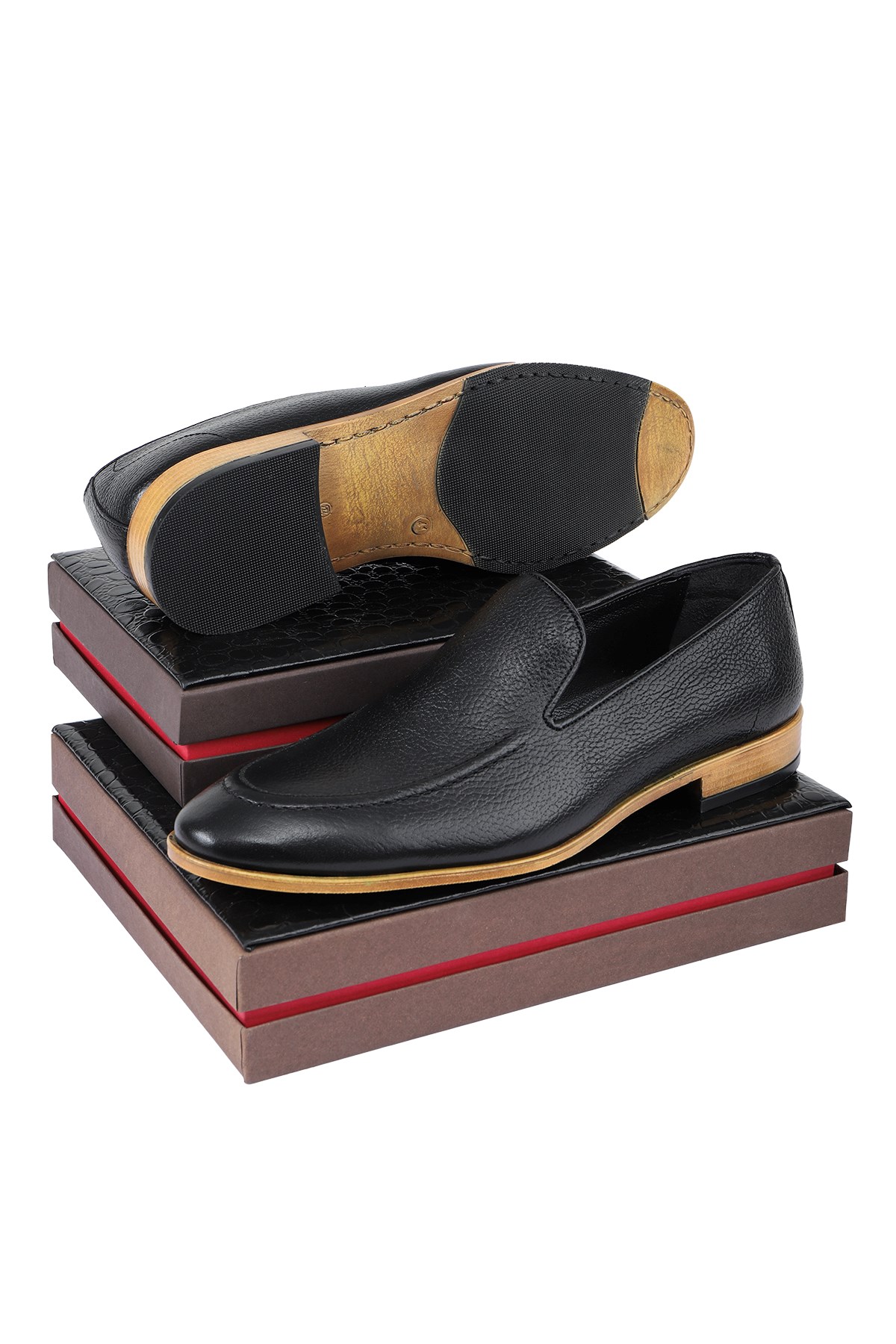 Flavia Hakiki Deri Erkek Klasik Ayakkabı, Loafer Klasik Ayakkabı - Görsel 4