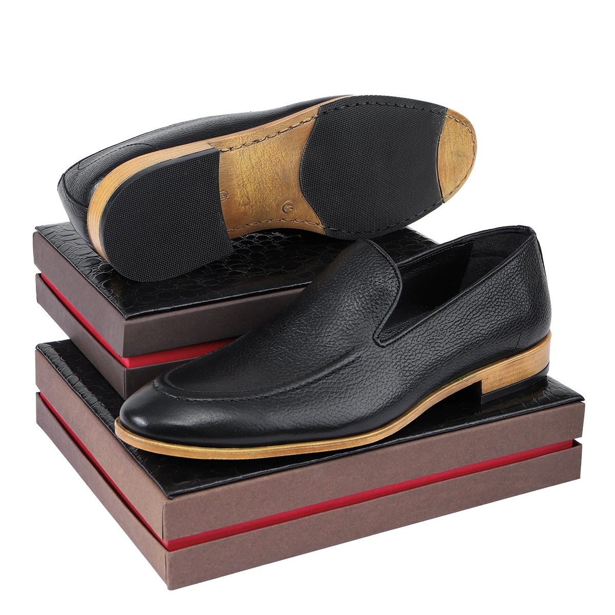 Flavia Hakiki Deri Erkek Klasik Ayakkabı, Loafer Klasik Ayakkabı - Görsel 5