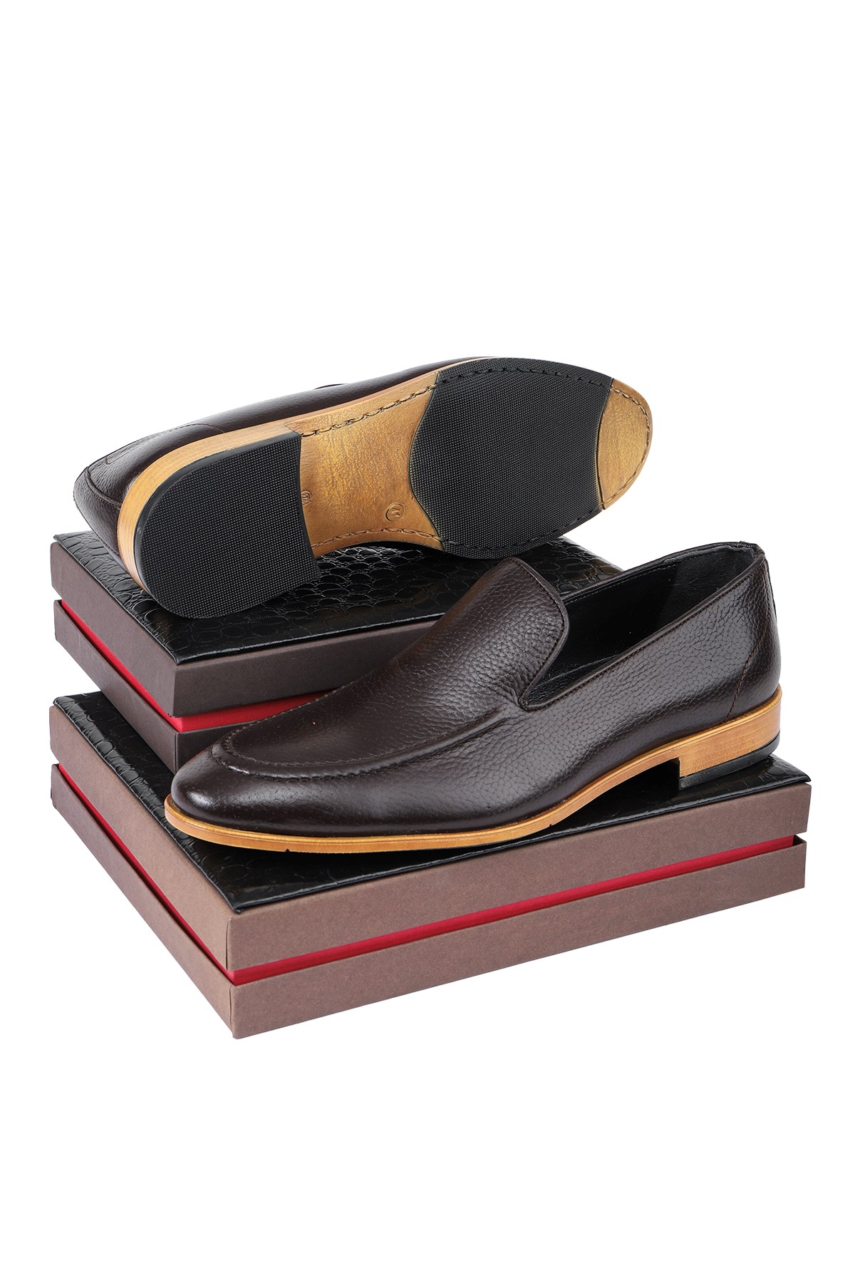 Flavia Hakiki Deri Erkek Klasik Ayakkabı, Loafer Klasik Ayakkabı - Görsel 4