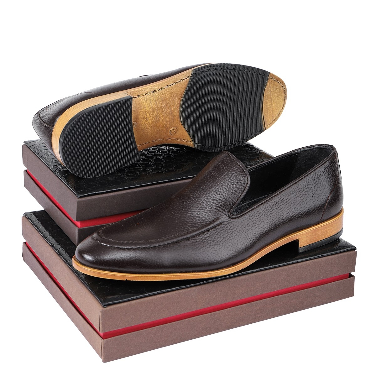 Flavia Hakiki Deri Erkek Klasik Ayakkabı, Loafer Klasik Ayakkabı - Görsel 5