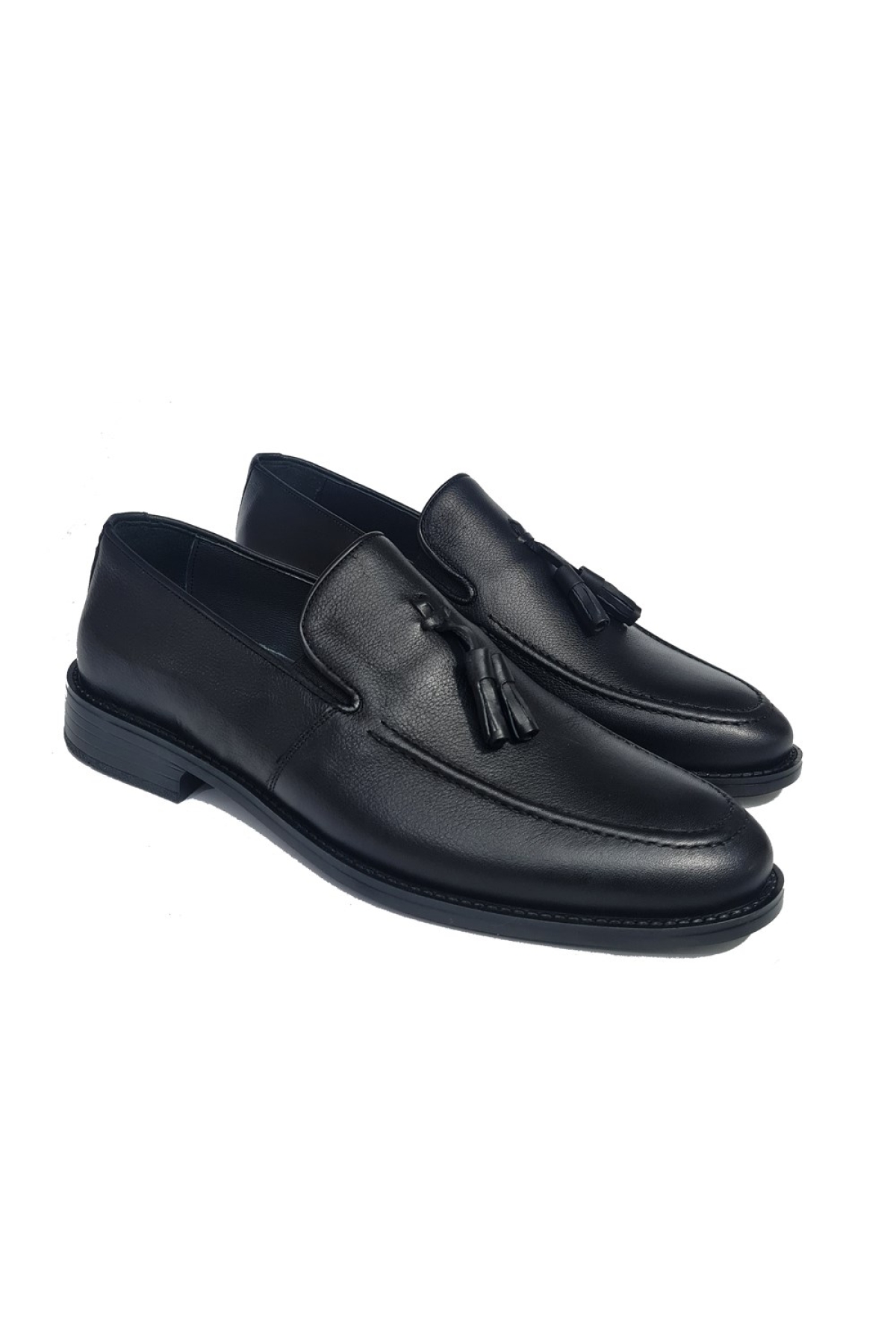 Bağsız Püsküllü Hakiki Deri Erkek Klasik Jurdan Taban Ayakkabı BC-024 - Görsel 3