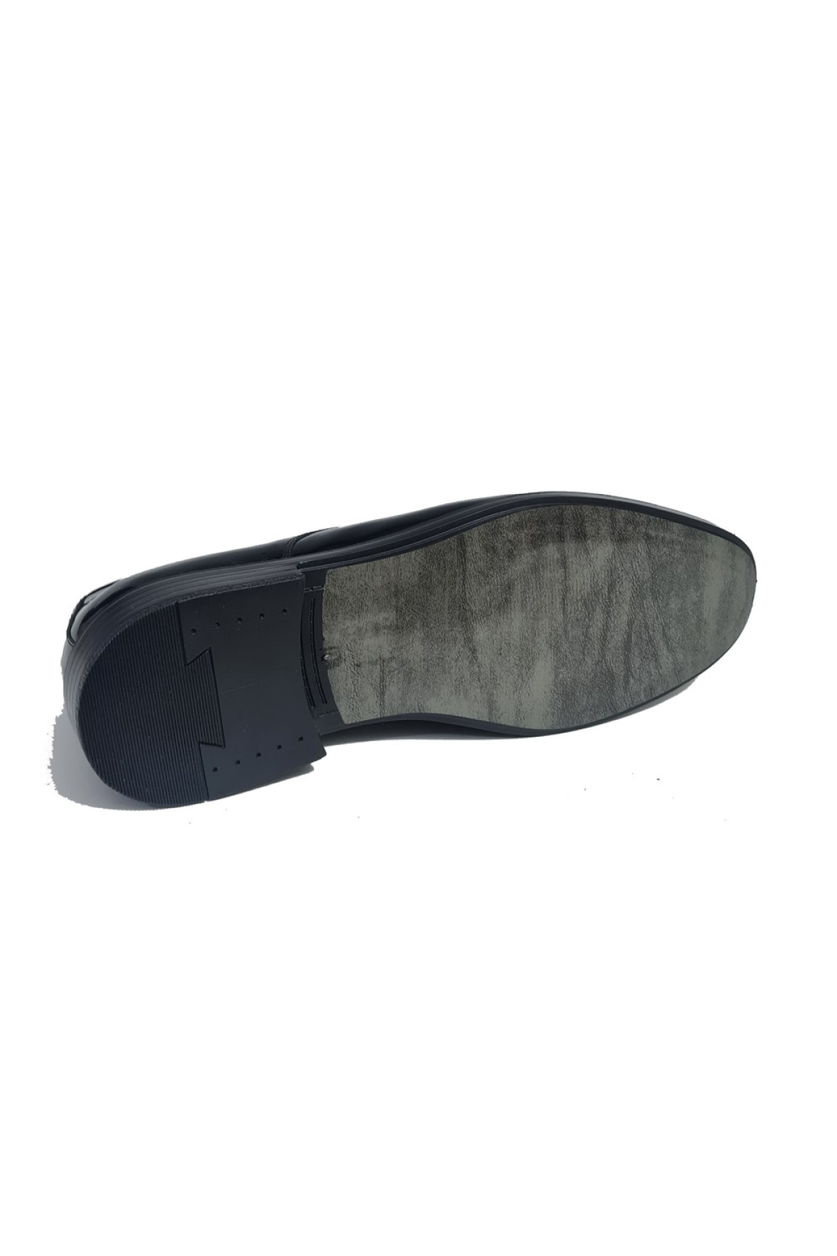 Bağcıklı Sade Düz Model Neolit Taban Hakiki Deri Erkek Jurdan Kundura BC-029 - Görsel 4