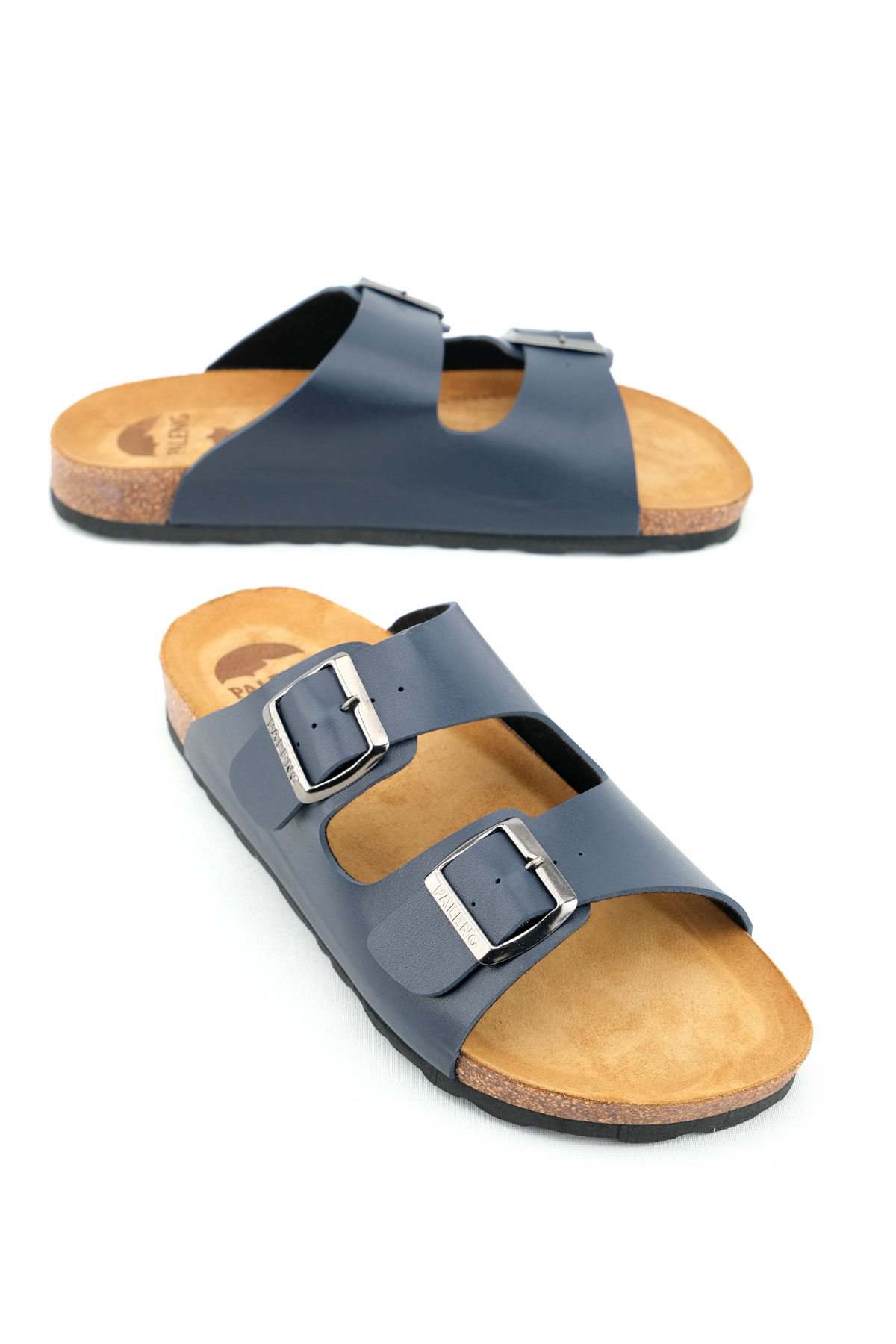 Paleng Gezer Mantar Taban Şiltesi Deri Erkek Terlik - Görsel 2