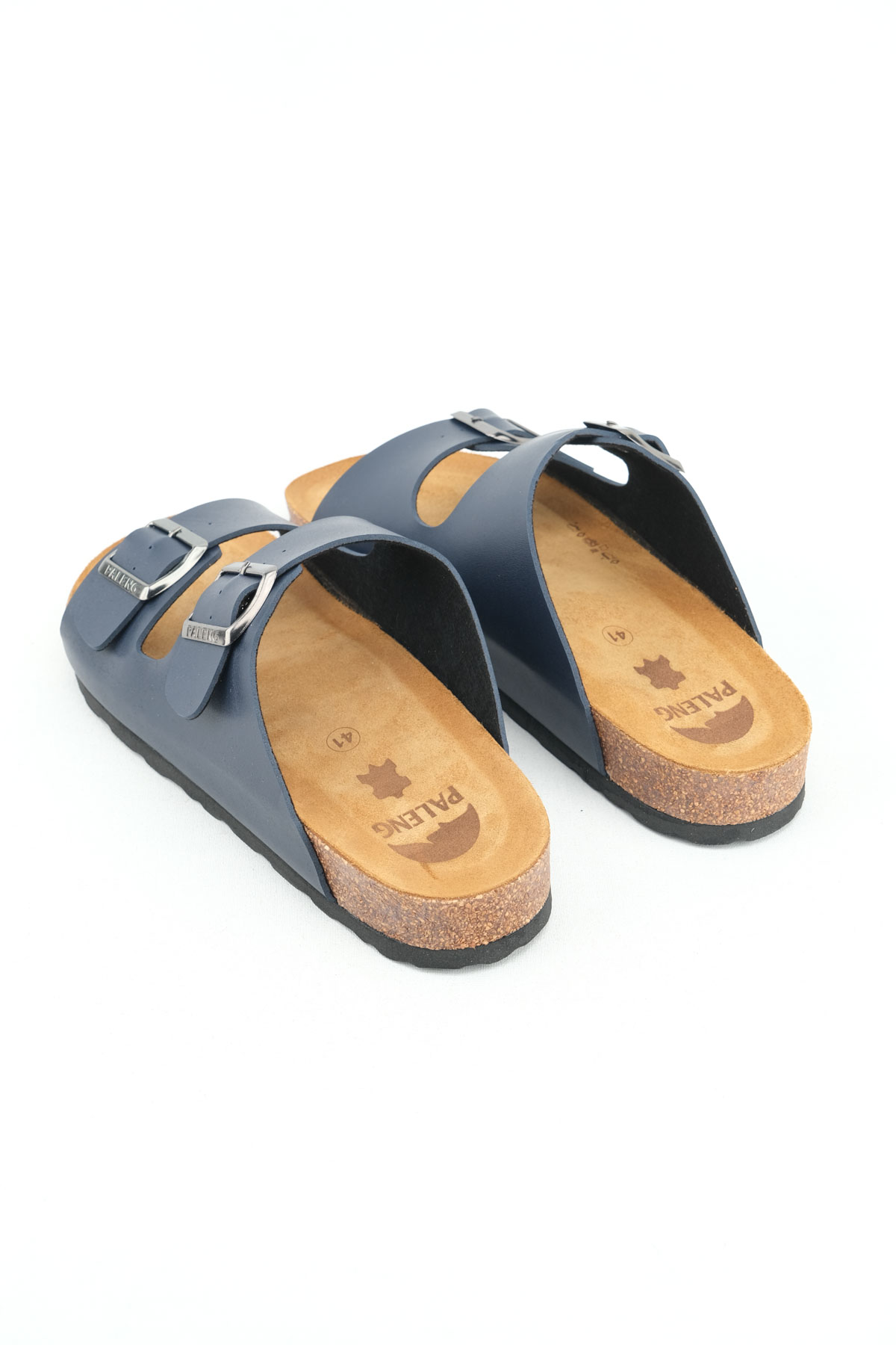 Paleng Gezer Mantar Taban Şiltesi Deri Erkek Terlik - Görsel 5