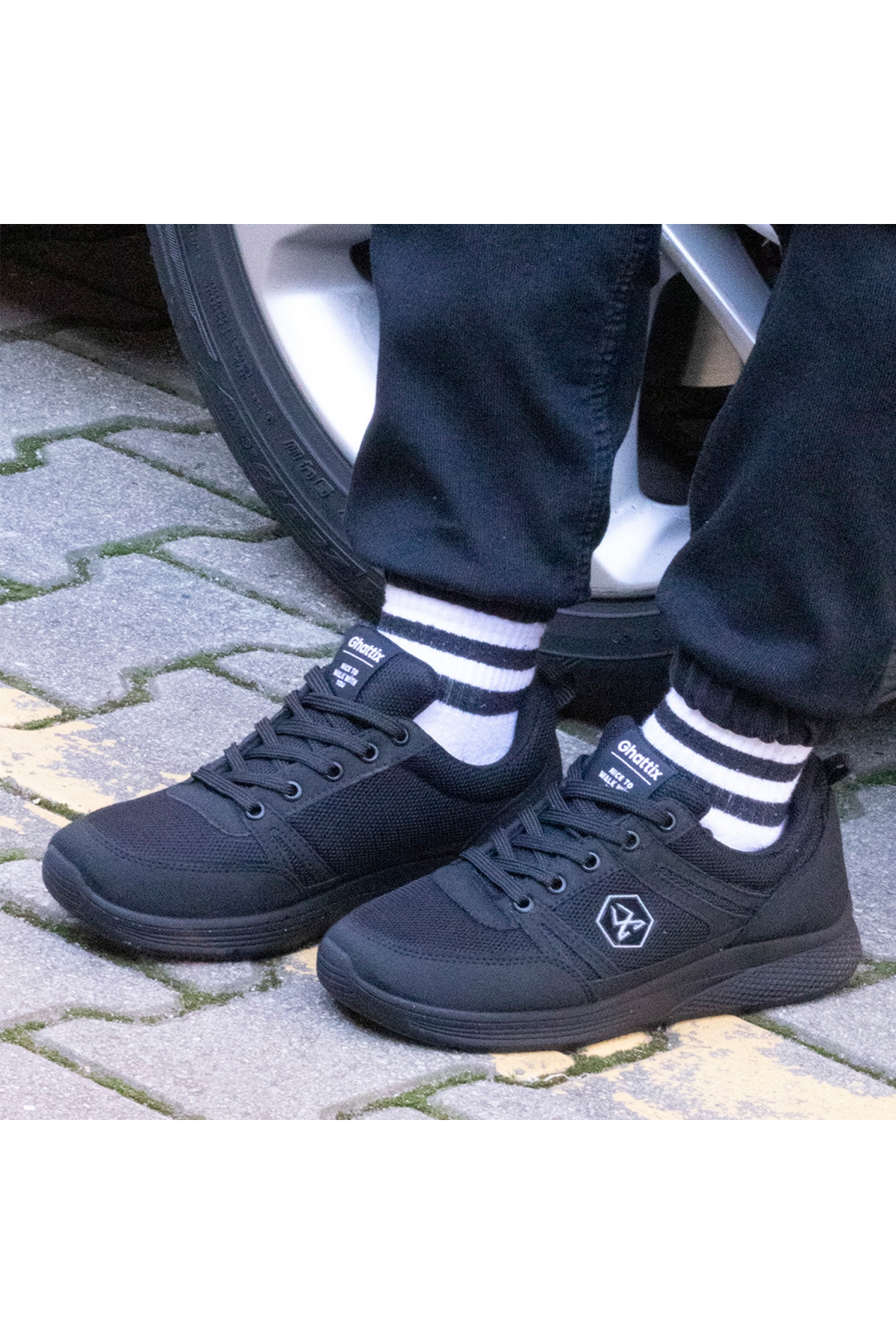 Kula Günlük Erkek Spor Ayakkabı Yürüyüş Koşu Siyah Siyah - Görsel 2