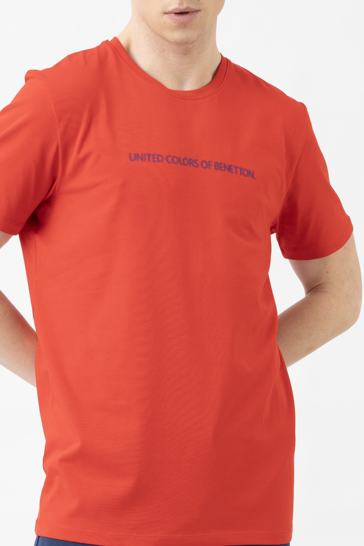 United Colors Of Benetton T-shirt 3MI6U109O Blu scuro Oversize