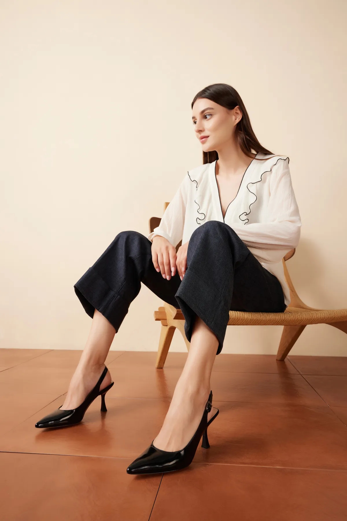 Nish Exclusive 2430 Kadın Hakiki Deri Stiletto - Görsel 2