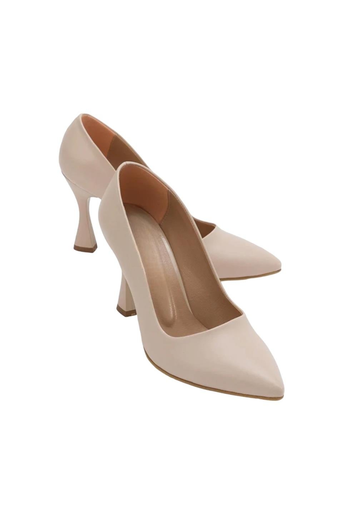 Kadın 8 cm Topuklu Ayakkabı KREM - Görsel 6