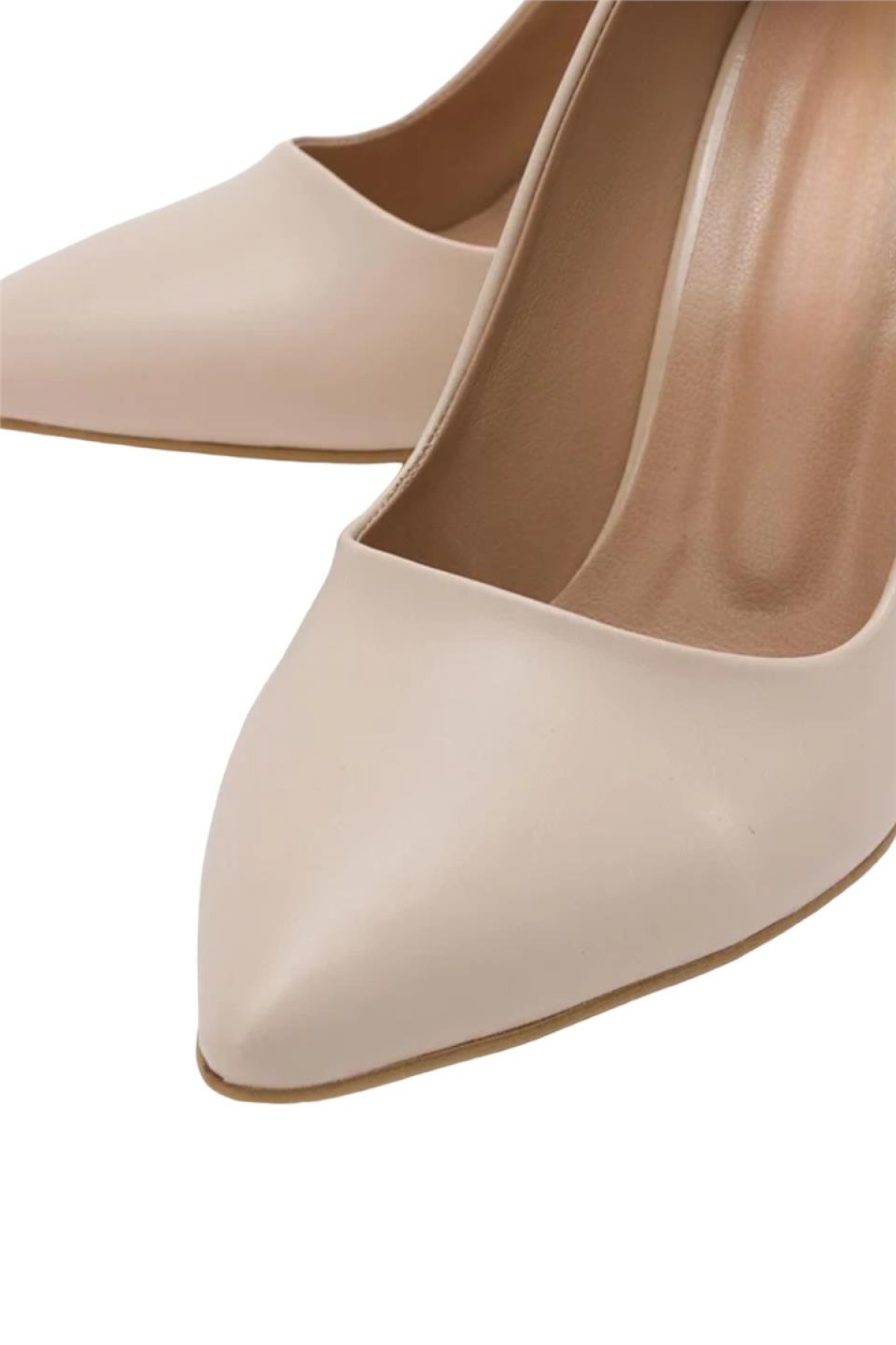Kadın 8 cm Topuklu Ayakkabı KREM - Görsel 9