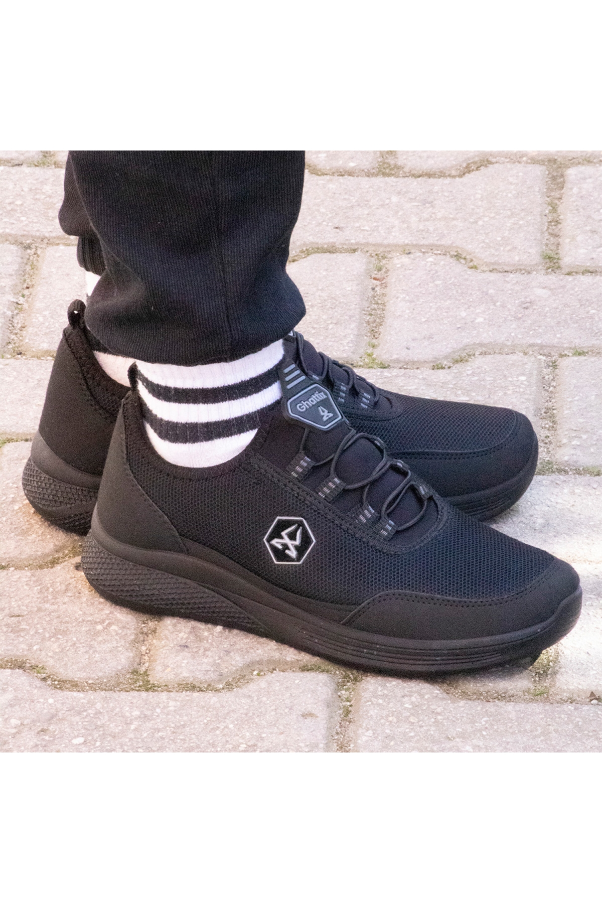 Ghattix Yup Günlük Erkek Spor Ayakkabı Yürüyüş Koşu Siyah - Görsel 3
