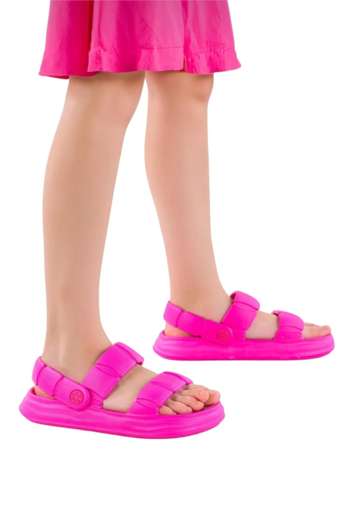 Plaj Havuz Hafif Rahat Kadın Sandalet FUŞYA - Görsel 2