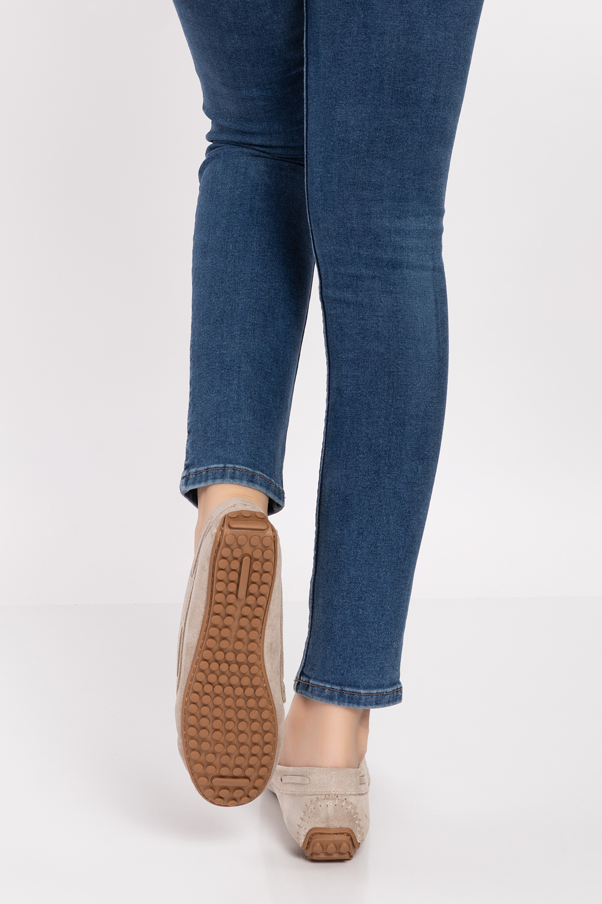 Gondol Hakiki Deri Süet Esnek Hafif Rahat Loafer sw.755 - Görsel 4