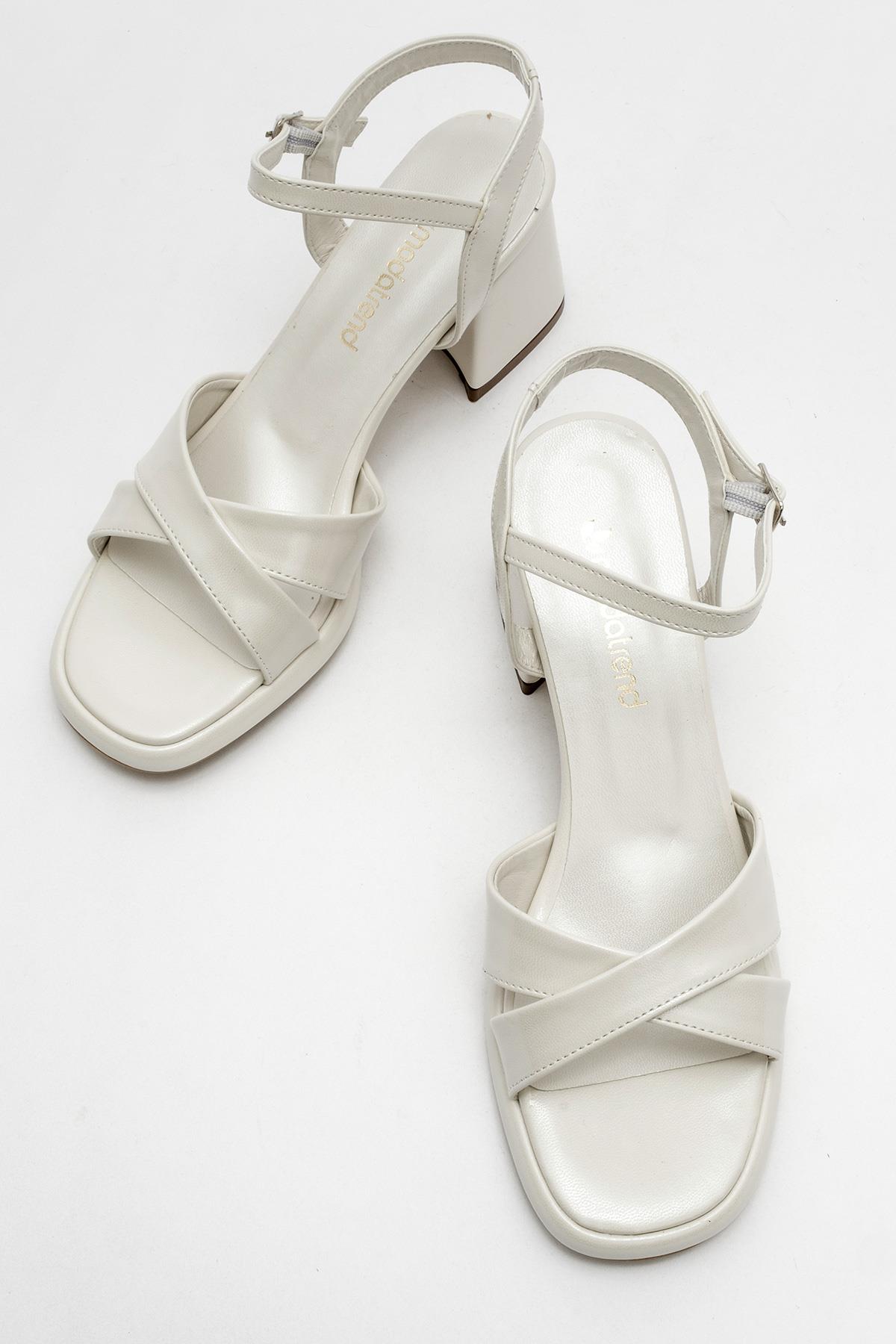 Kadın Topuklu Ayakkabı SEDEF CİLT - Görsel 4