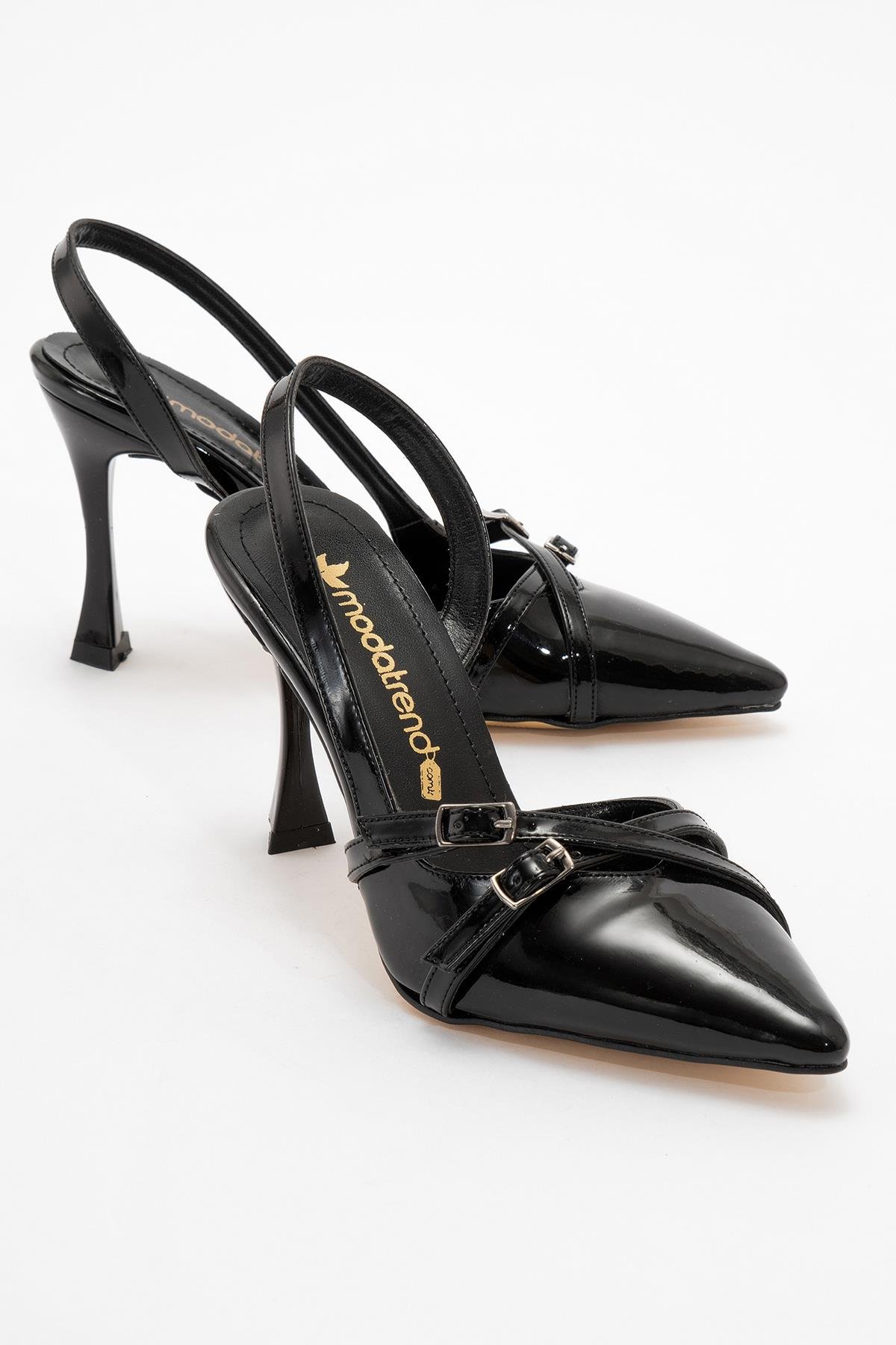 Kadın Topuklu Sandalet SİYAH RUGAN - Görsel 3