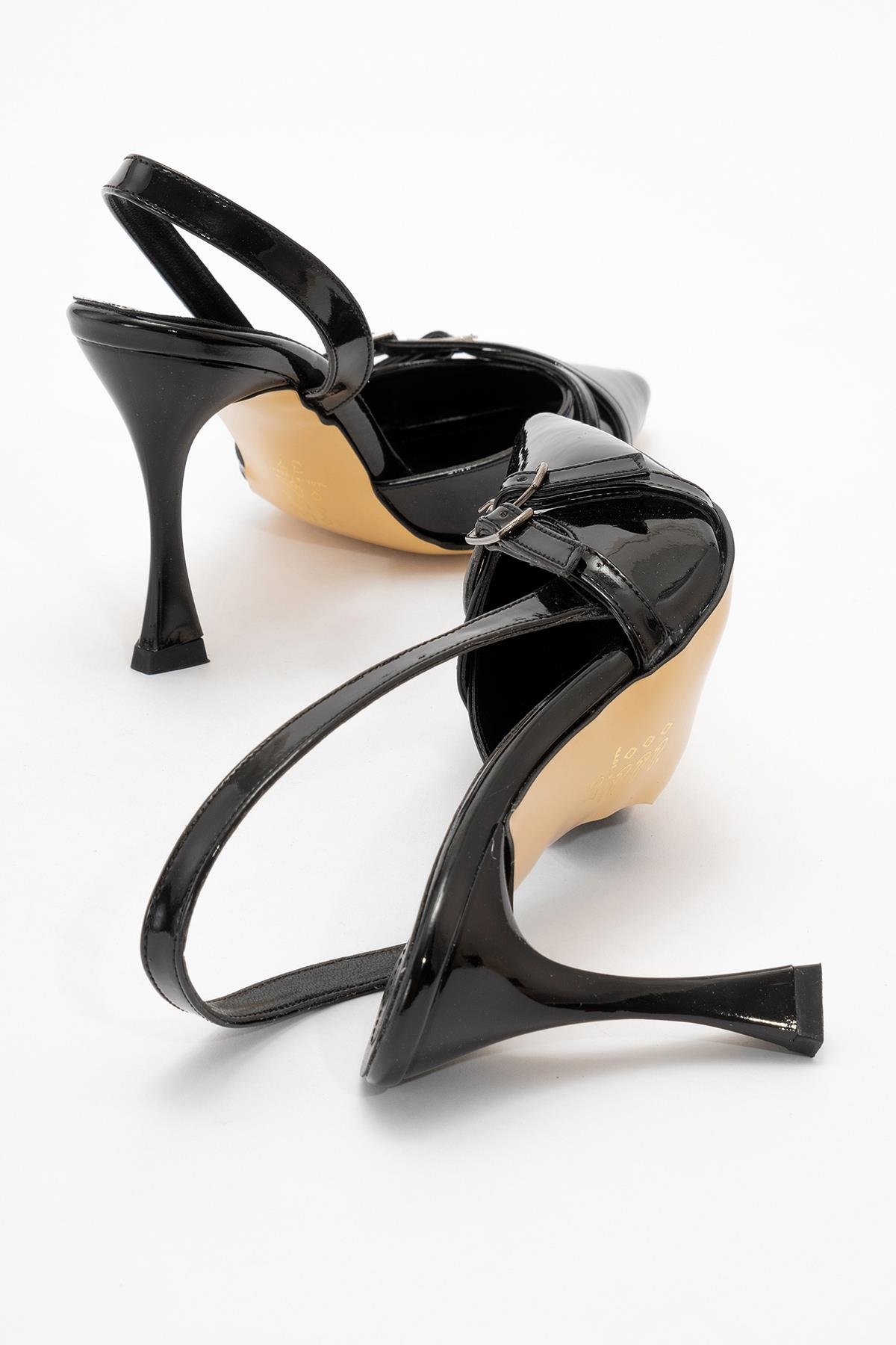 Kadın Topuklu Sandalet SİYAH RUGAN - Görsel 5