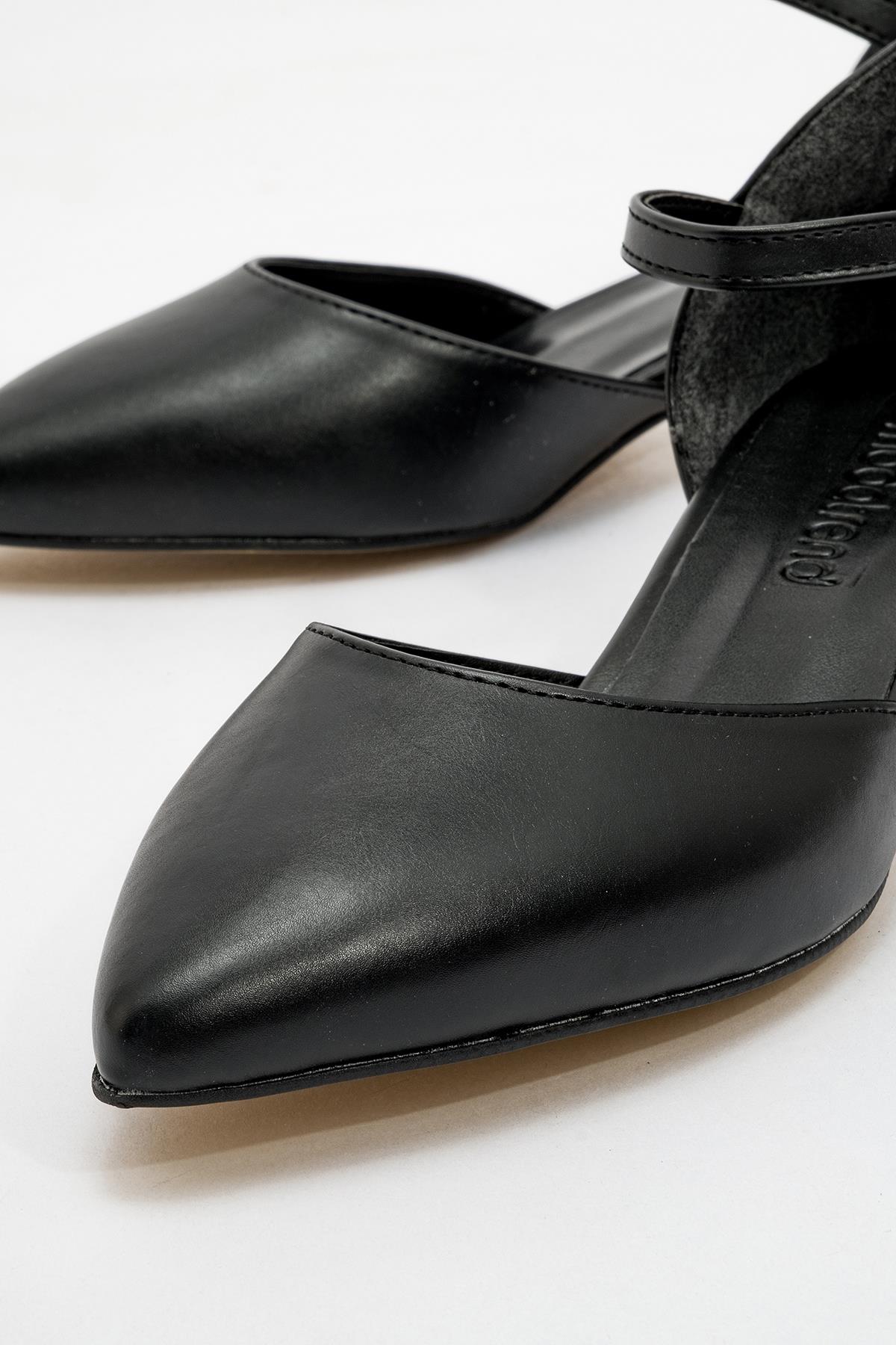 Kadın Topuklu Sandalet SİYAH CİLT - Görsel 4