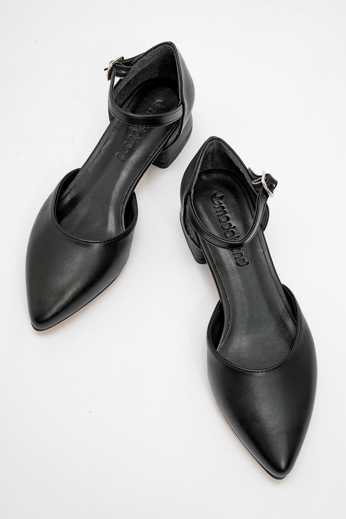 Kadın Topuklu Sandalet SİYAH CİLT - Görsel 6