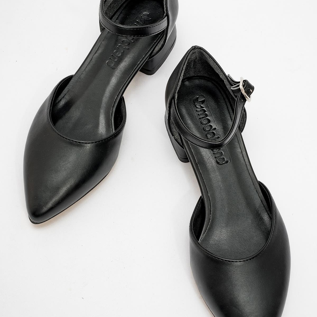 Kadın Topuklu Sandalet SİYAH CİLT - Görsel 8