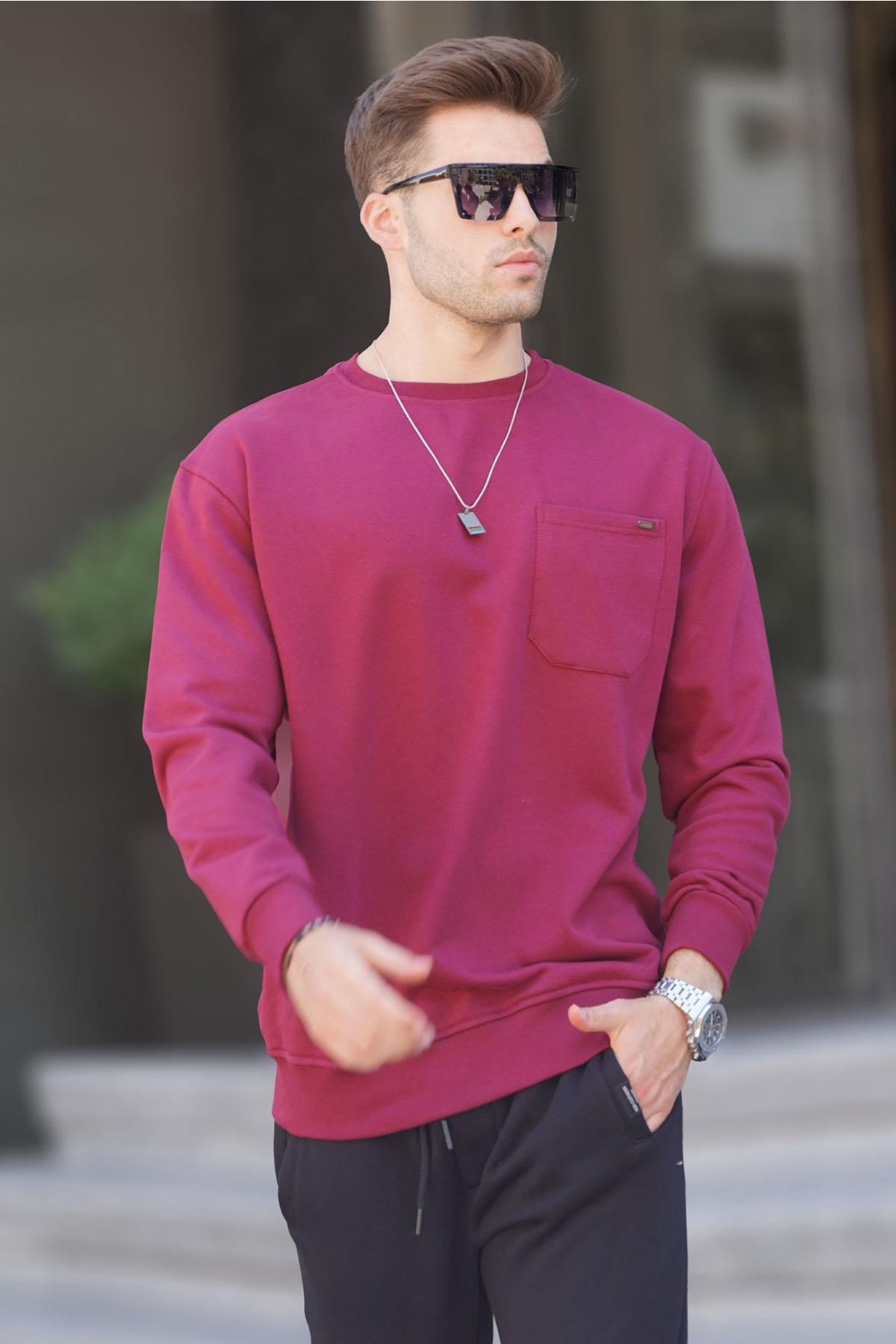 Bordo Regular Fit Basic Sweatshirt 6136