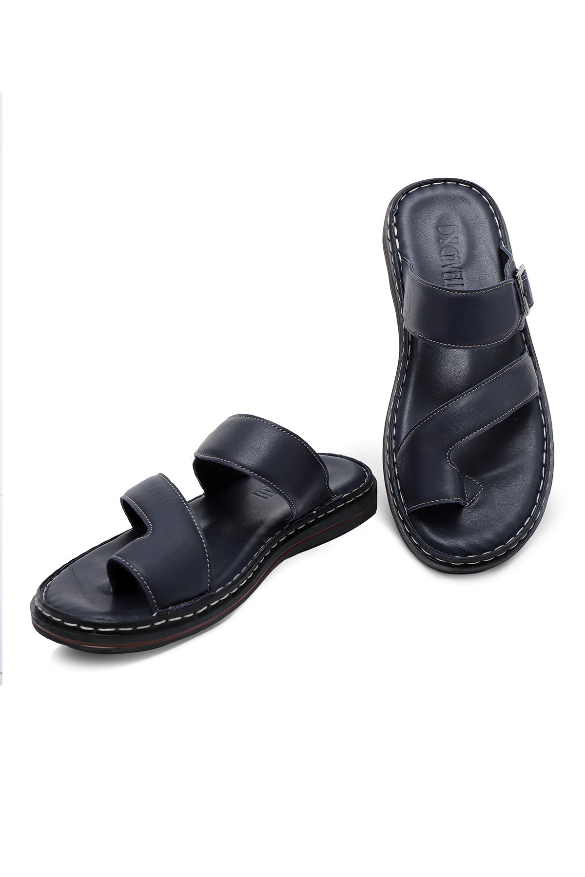 Ducavelli Palmira Hakiki Deri Erkek Terliği, Hakiki Deri Terlik, Ortopedik Taban Terlik, Hafif Deri - Görsel 4