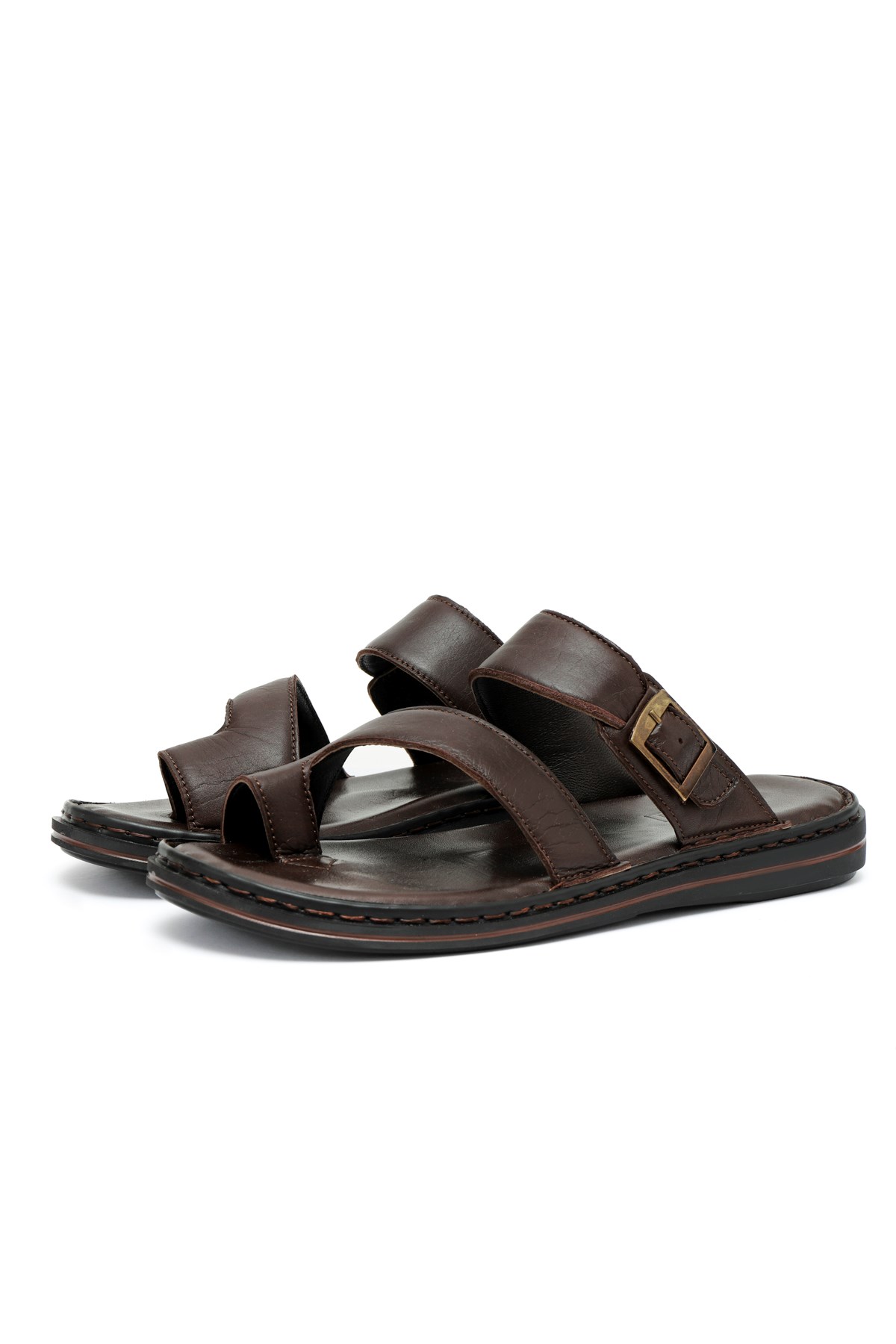 Palmira Hakiki Deri Erkek Terliği, Hakiki Deri Terlik, Ortopedik Taban Terlik, Hafif Deri - Görsel 6