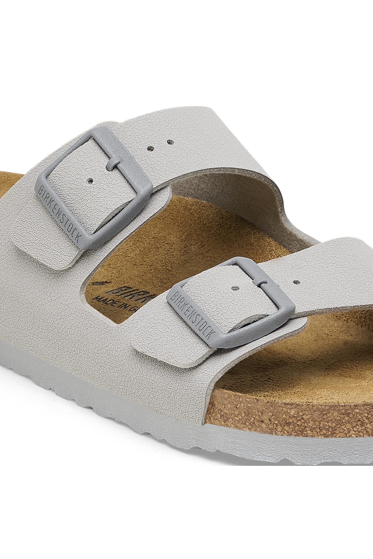 Arizona Bf Çift Toka Gri Kadın Terlik - Görsel 5