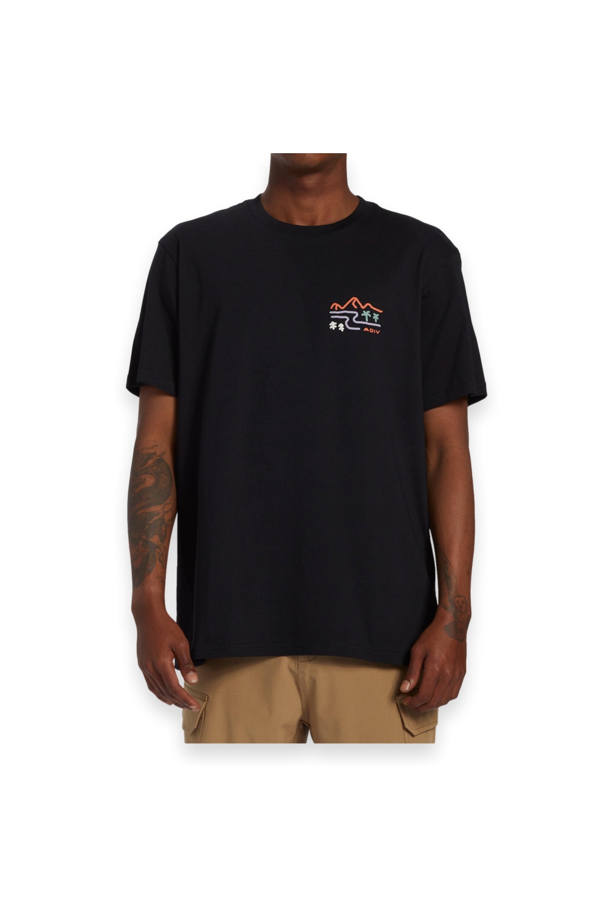 Abyzt02304 Panorama Ss Siyah Erkek T-Shirt