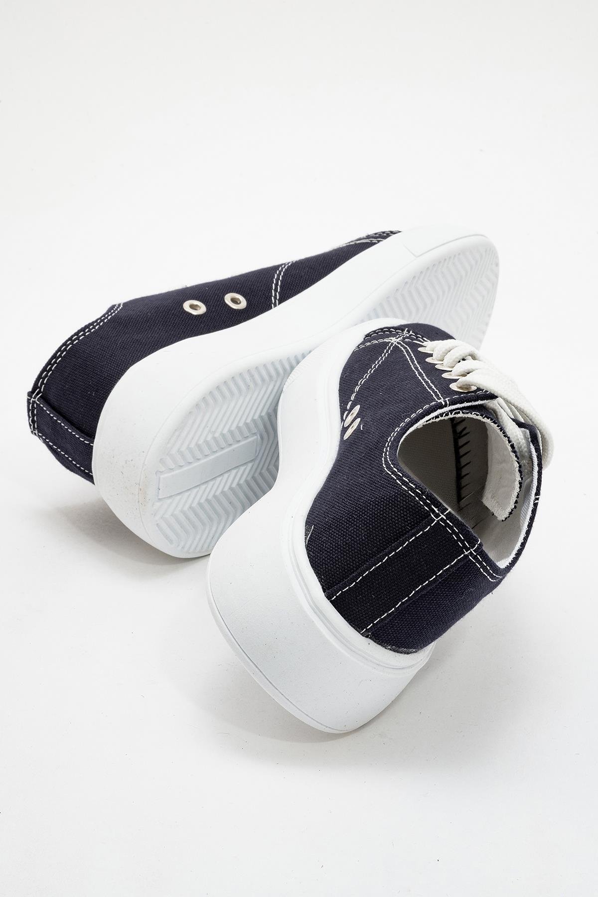 Keten Kadın Spor Ayakkabı LACİ BEYAZ - Görsel 5