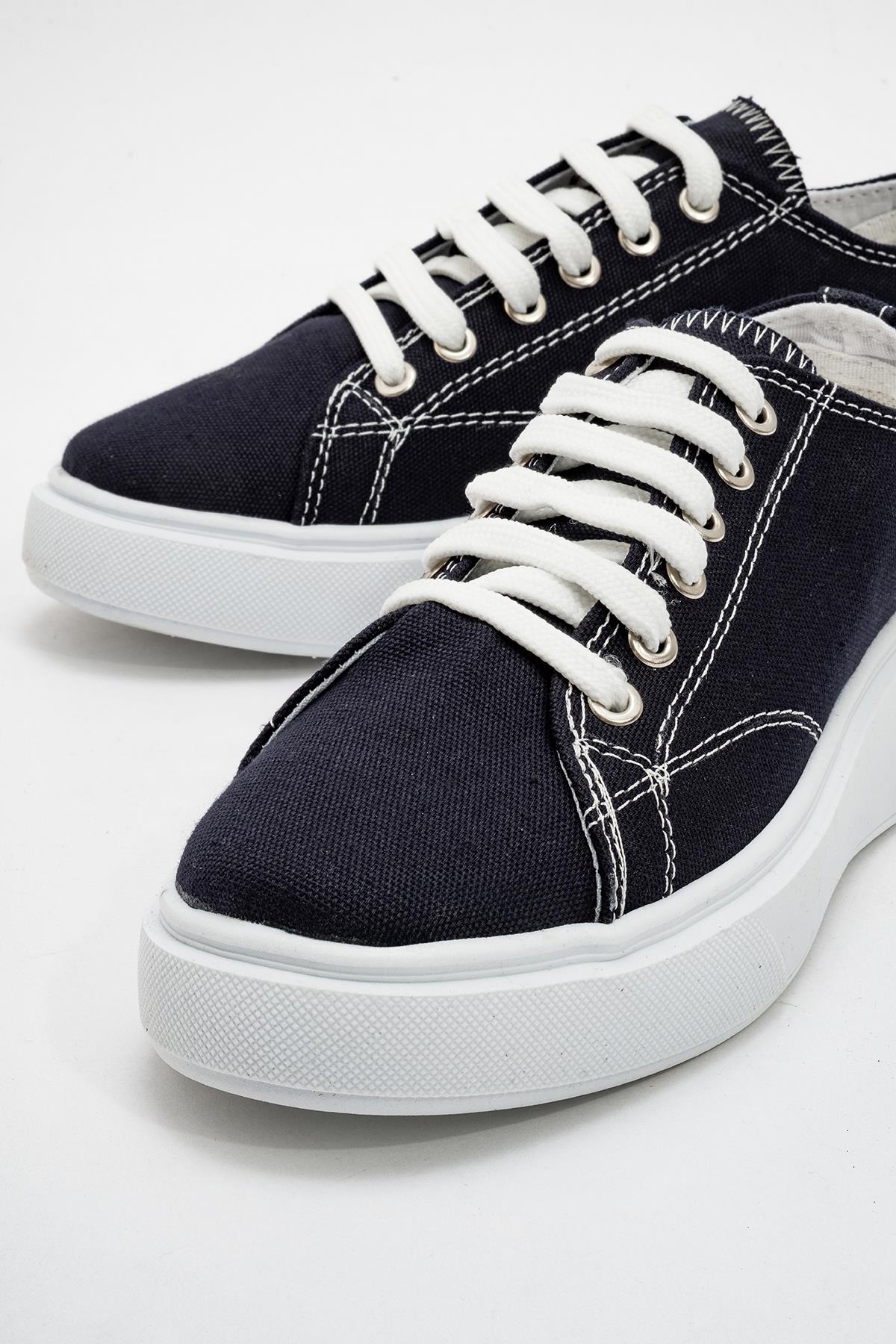 Keten Kadın Spor Ayakkabı LACİ BEYAZ - Görsel 6