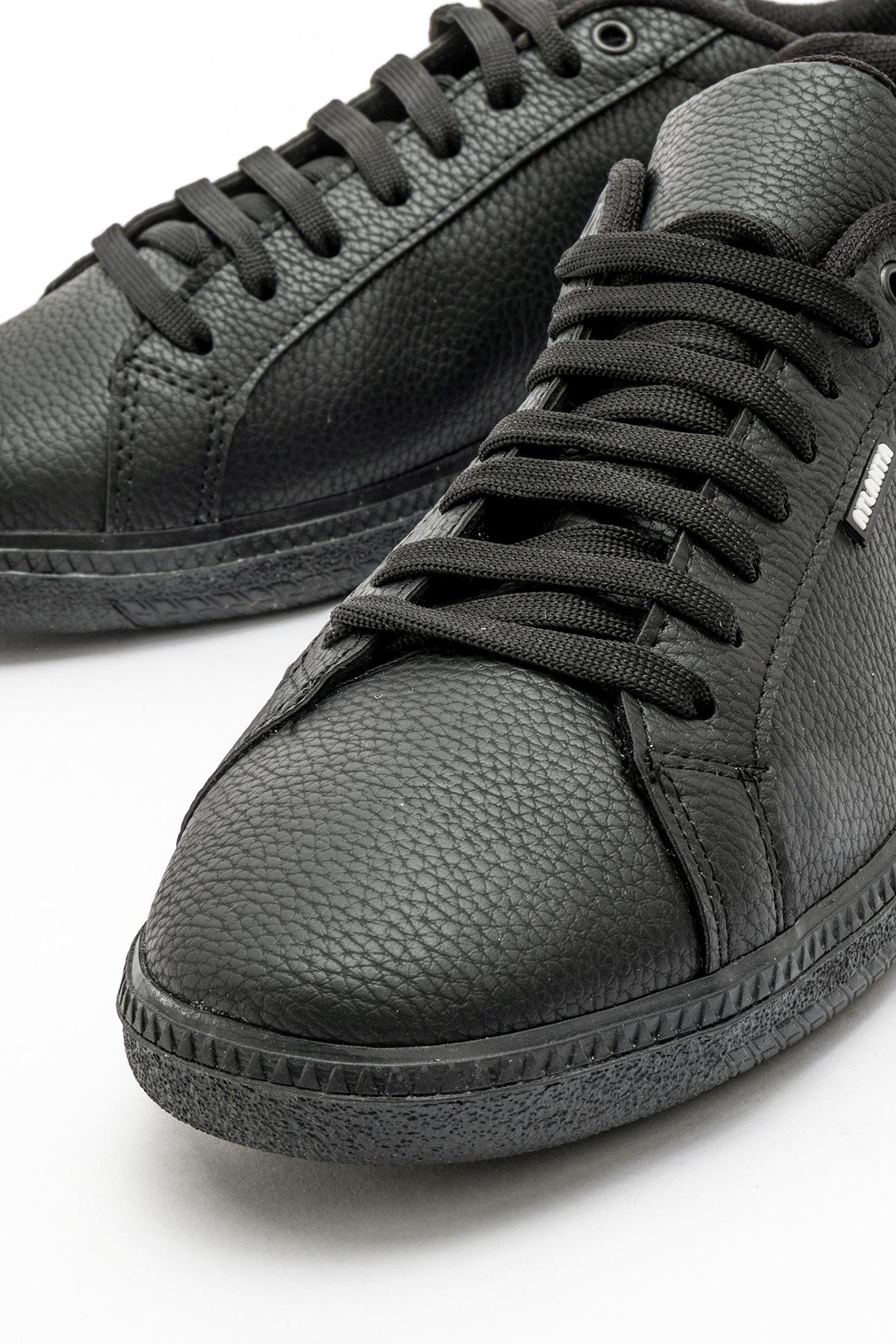 Bağcıklı Erkek Spor Ayakkabı SİYAH SİYAH - Görsel 4