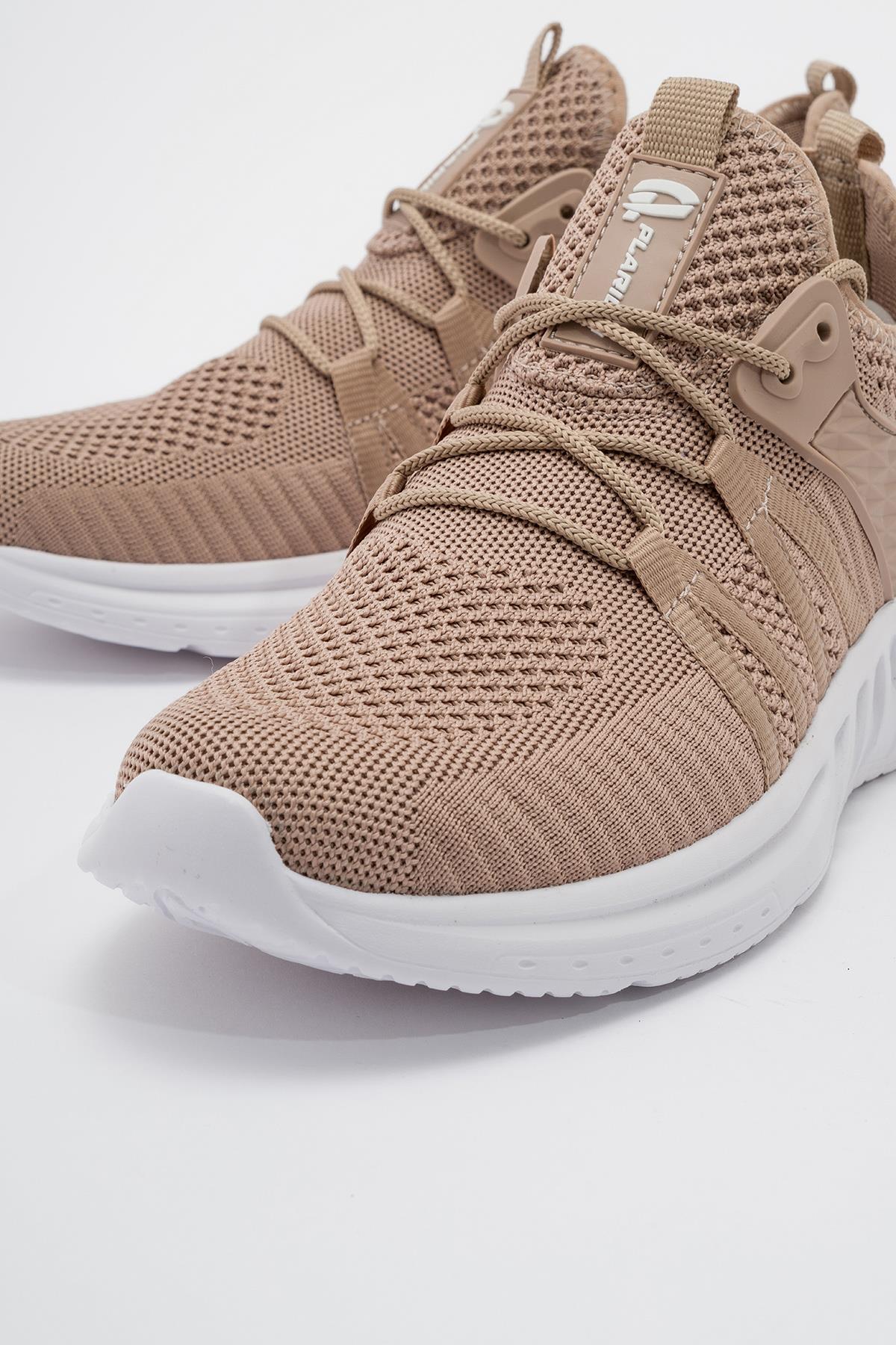 Erkek Triko Spor Ayakkabı KUM - Görsel 3