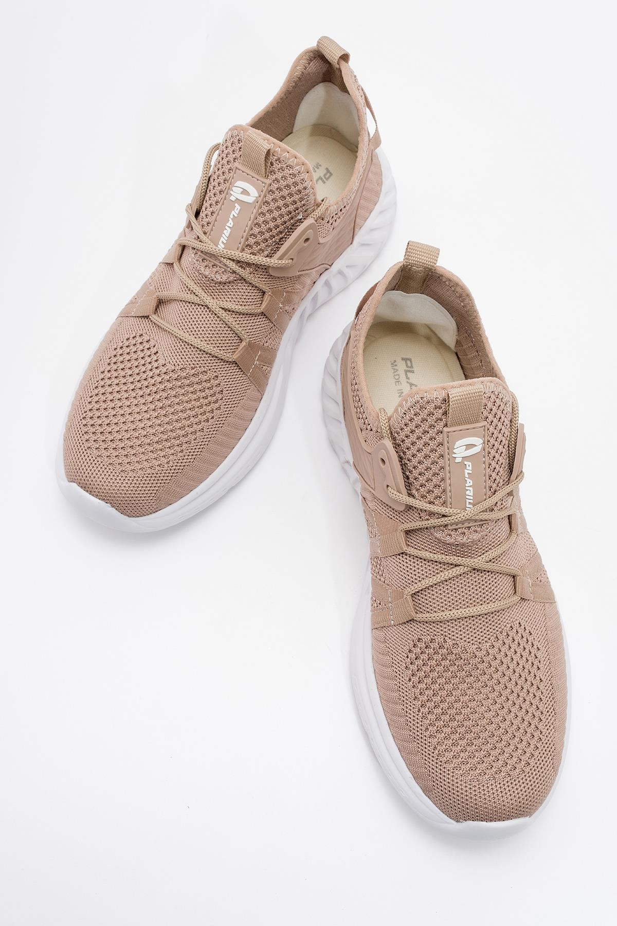 Erkek Triko Spor Ayakkabı KUM - Görsel 5