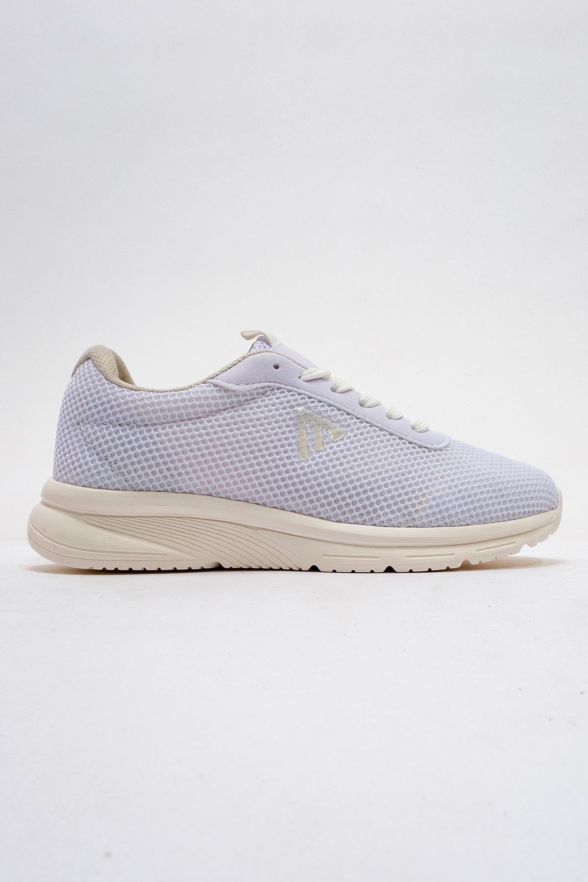 Kadın Triko Spor Ayakkabı BEYAZ BEYAZ - Görsel 3