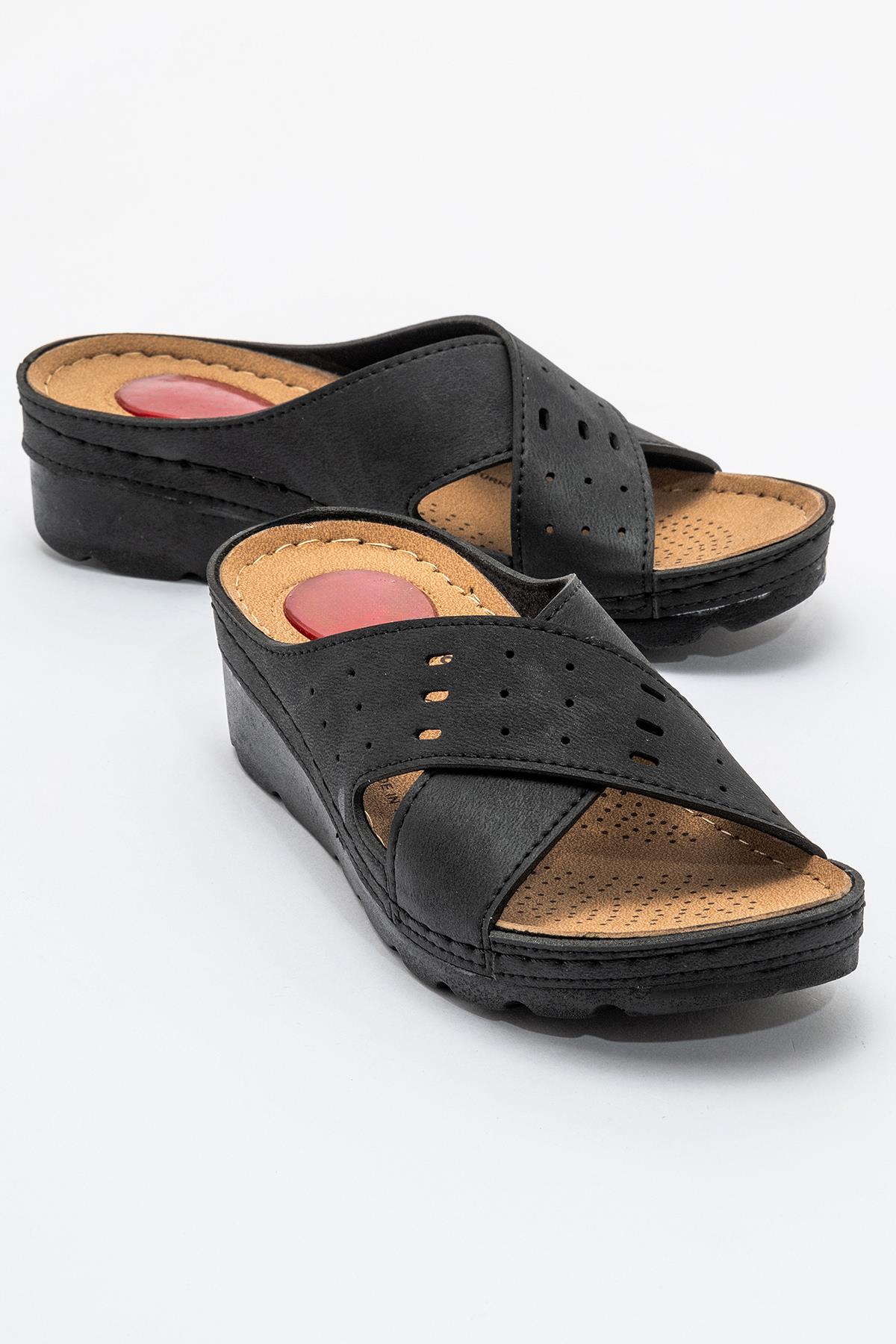 Kadın Düz Terlik SİYAH - Görsel 3