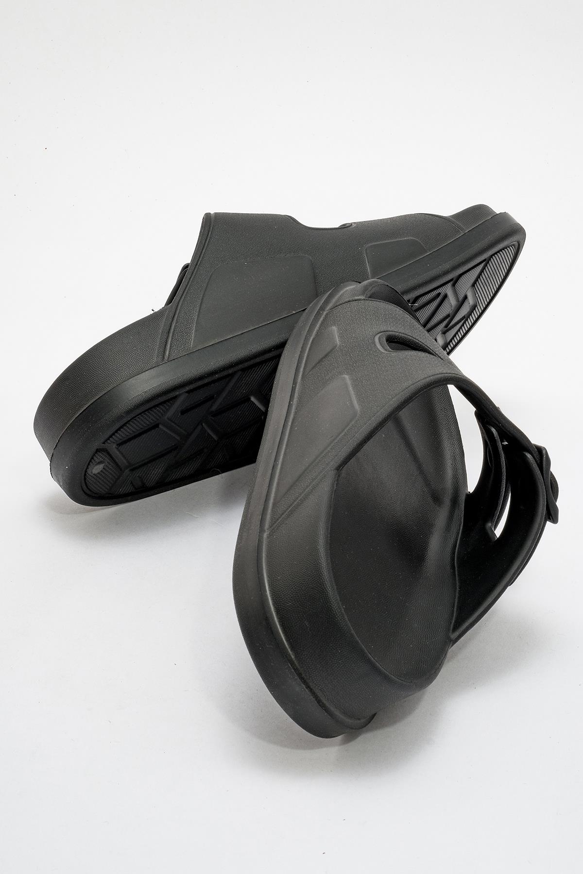 Erkek Tokalı Terlik SİYAH - Görsel 5