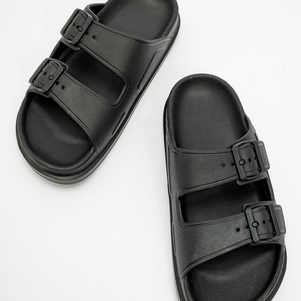 Erkek Tokalı Terlik SİYAH - Görsel 8